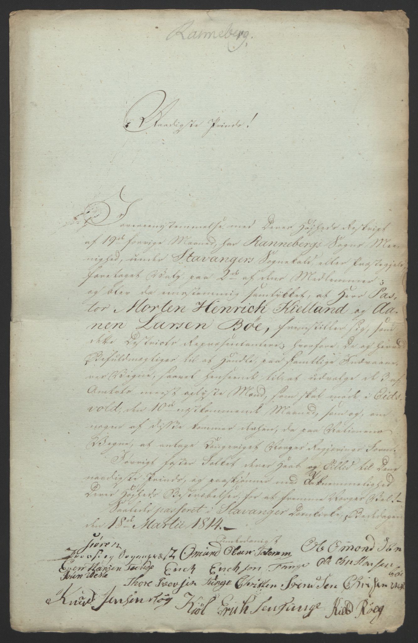 Statsrådssekretariatet, RA/S-1001/D/Db/L0008: Fullmakter for Eidsvollsrepresentantene i 1814. , 1814, p. 201