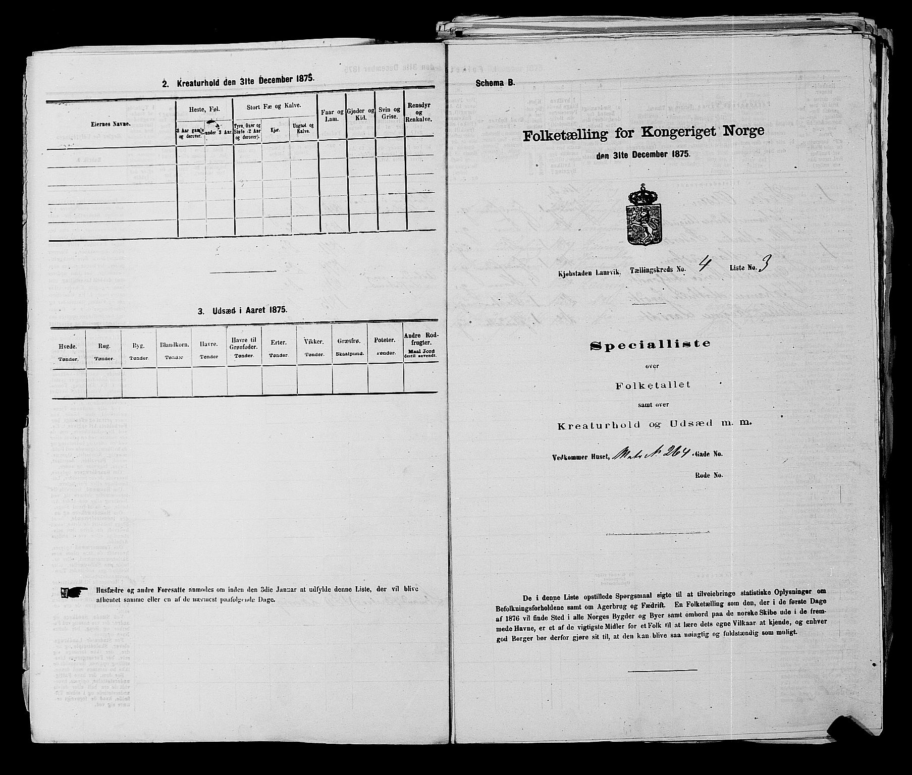 SAKO, 1875 census for 0707P Larvik, 1875, p. 765