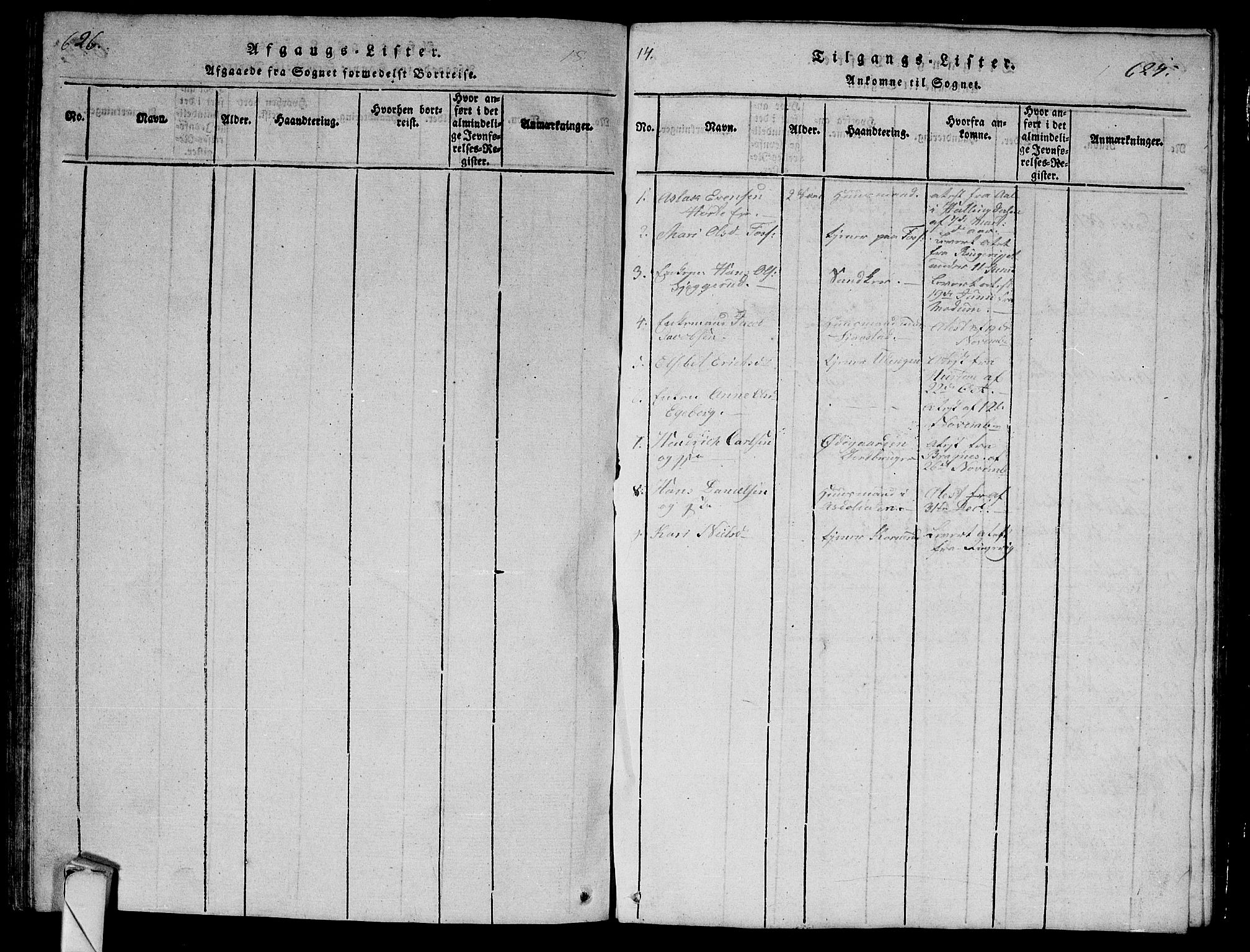 Lier kirkebøker, AV/SAKO-A-230/G/Ga/L0001: Parish register (copy) no. I 1, 1813-1824, p. 626-627