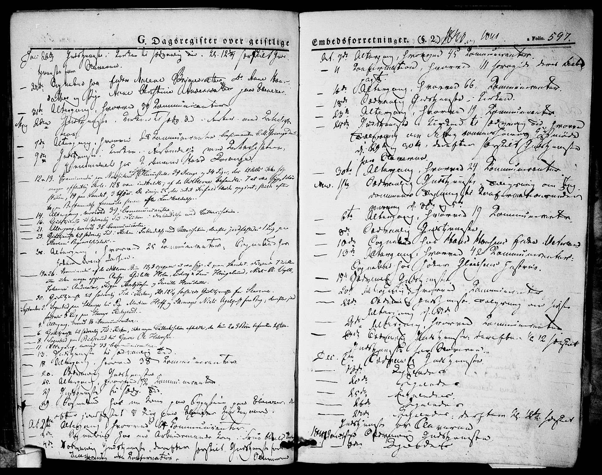 Halden prestekontor Kirkebøker, SAO/A-10909/F/Fa/L0005: Parish register (official) no. I 5, 1834-1845, p. 597