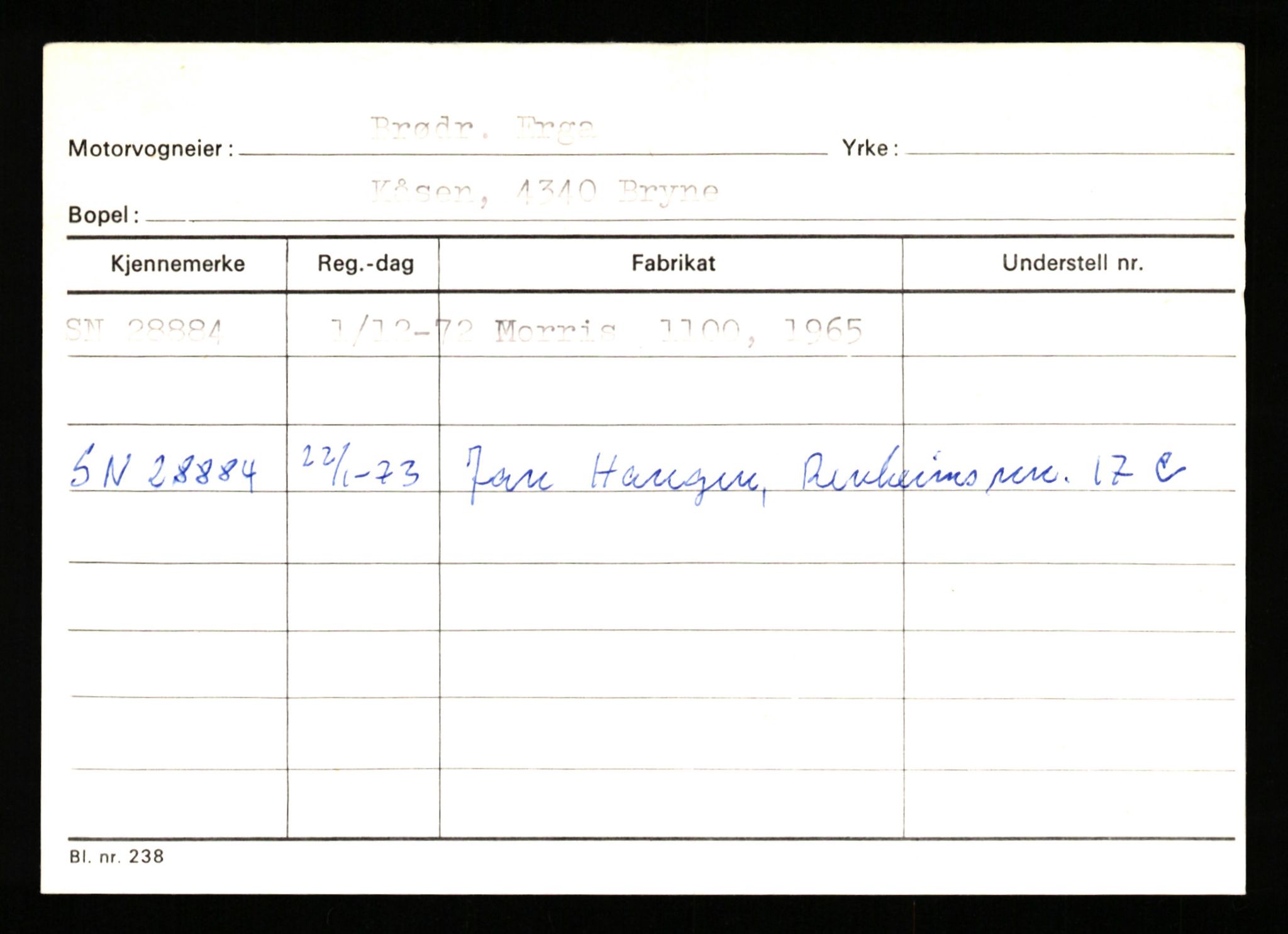 Stavanger trafikkstasjon, AV/SAST-A-101942/0/G/L0005: Registreringsnummer: 23000 - 34245, 1930-1971, p. 1865