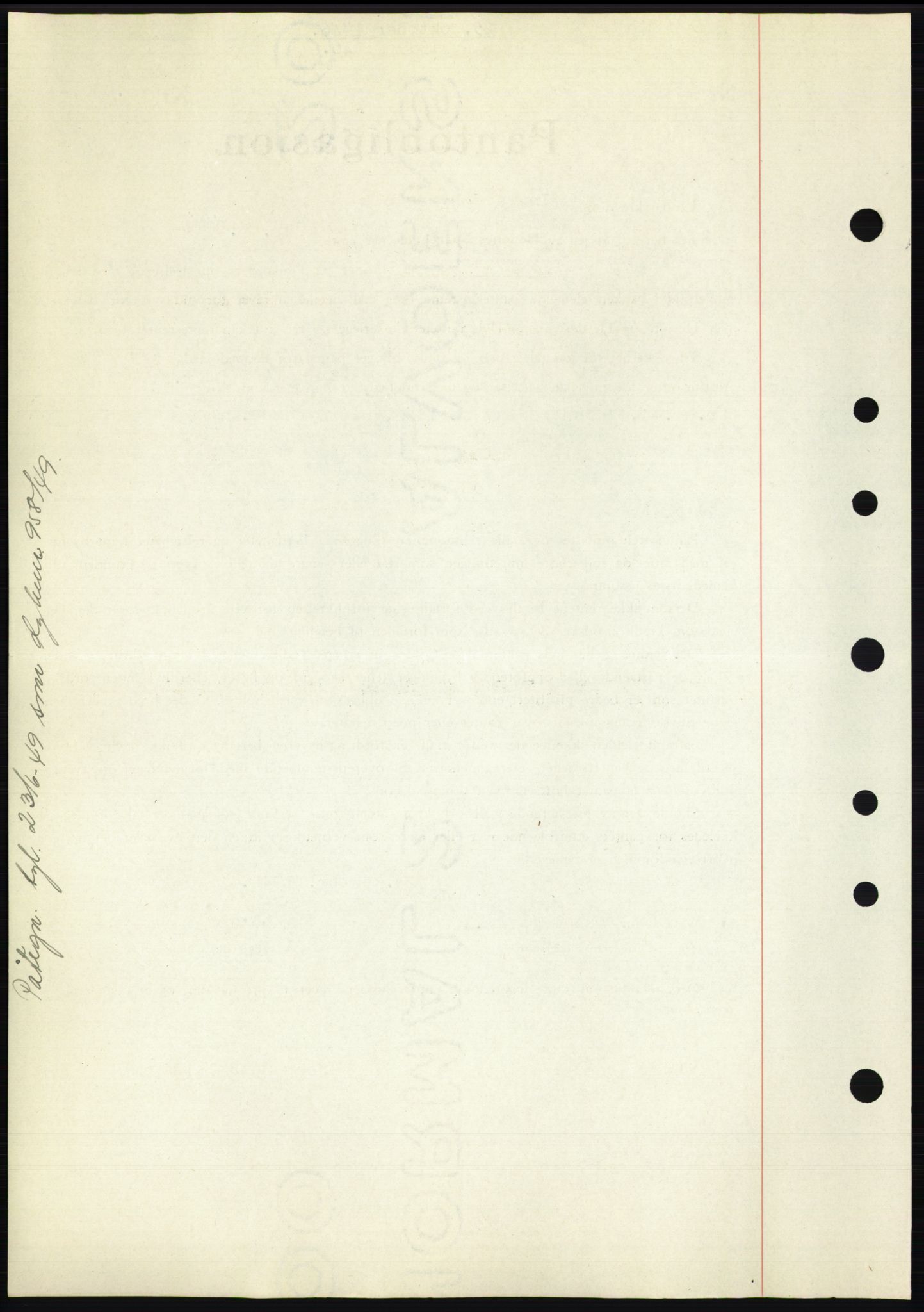 Nedenes sorenskriveri, SAK/1221-0006/G/Gb/Gbb/L0003: Mortgage book no. B3b, 1946-1946, Diary no: : 1399/1946