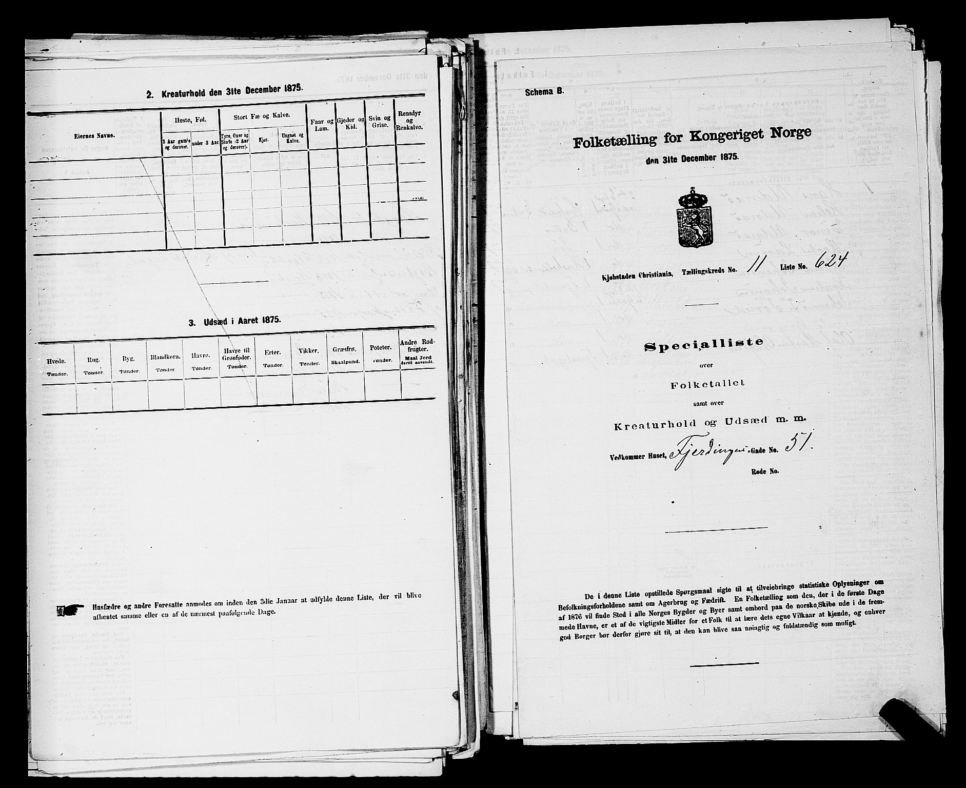 RA, 1875 census for 0301 Kristiania, 1875, p. 1938