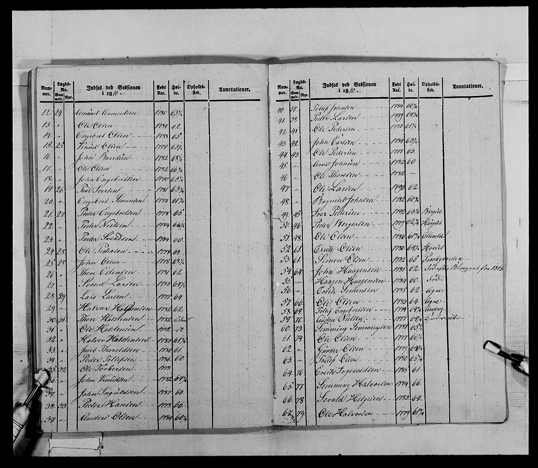 Generalitets- og kommissariatskollegiet, Det kongelige norske kommissariatskollegium, AV/RA-EA-5420/E/Eh/L0027: Skiløperkompaniene, 1812-1832, p. 624