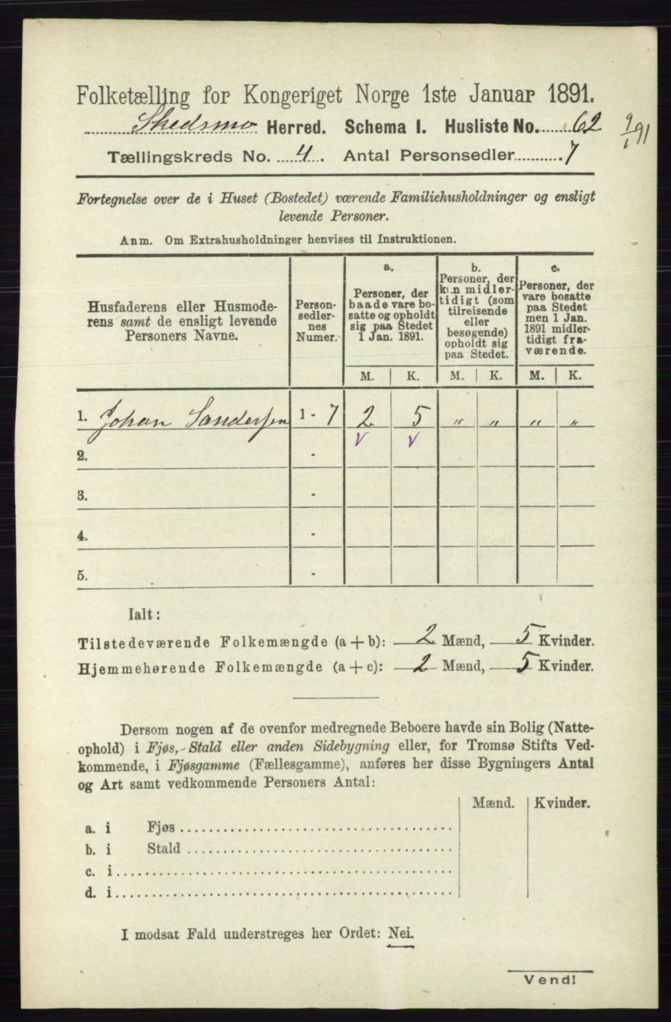 RA, 1891 census for 0231 Skedsmo, 1891, p. 1820