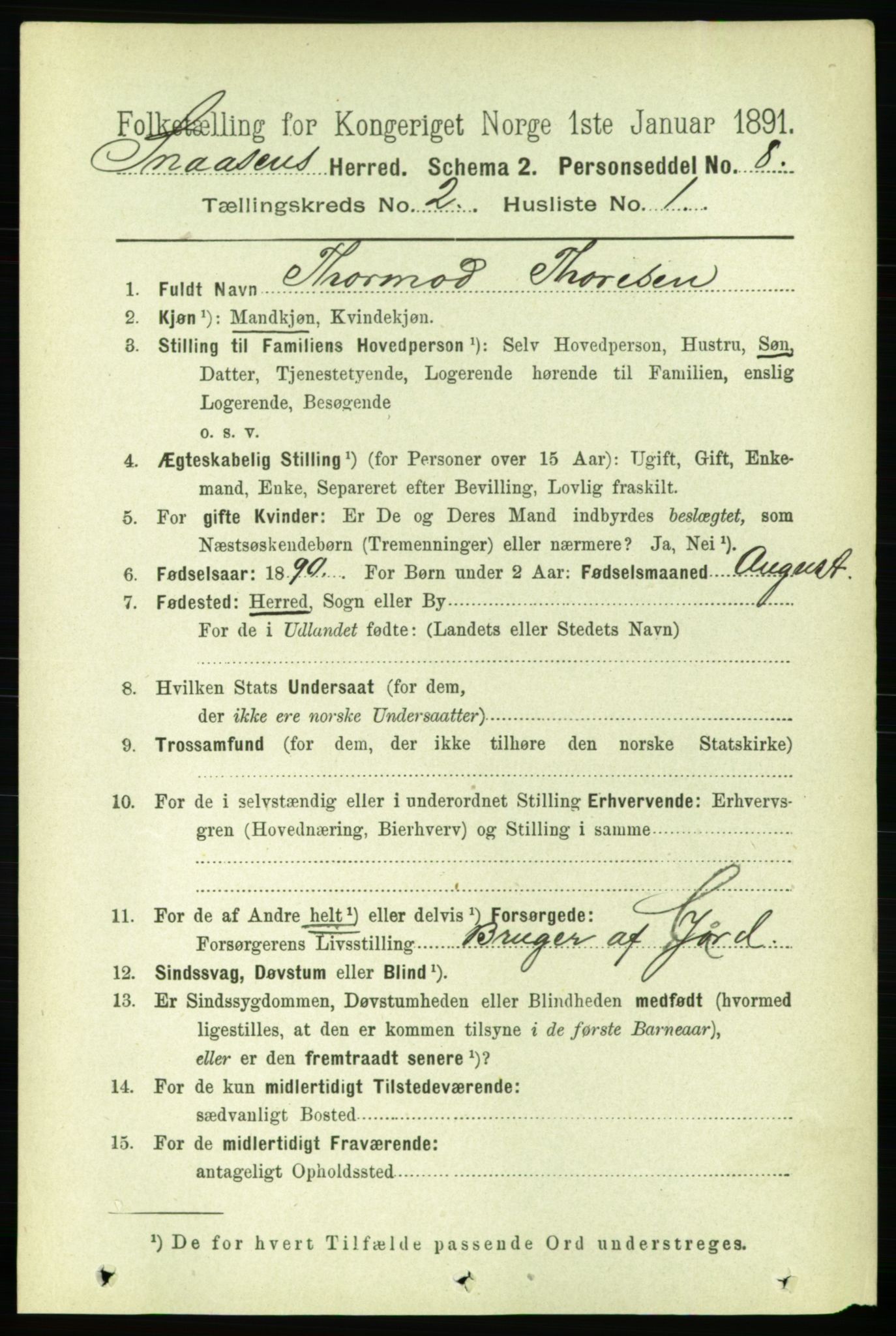 RA, 1891 census for 1736 Snåsa, 1891, p. 466