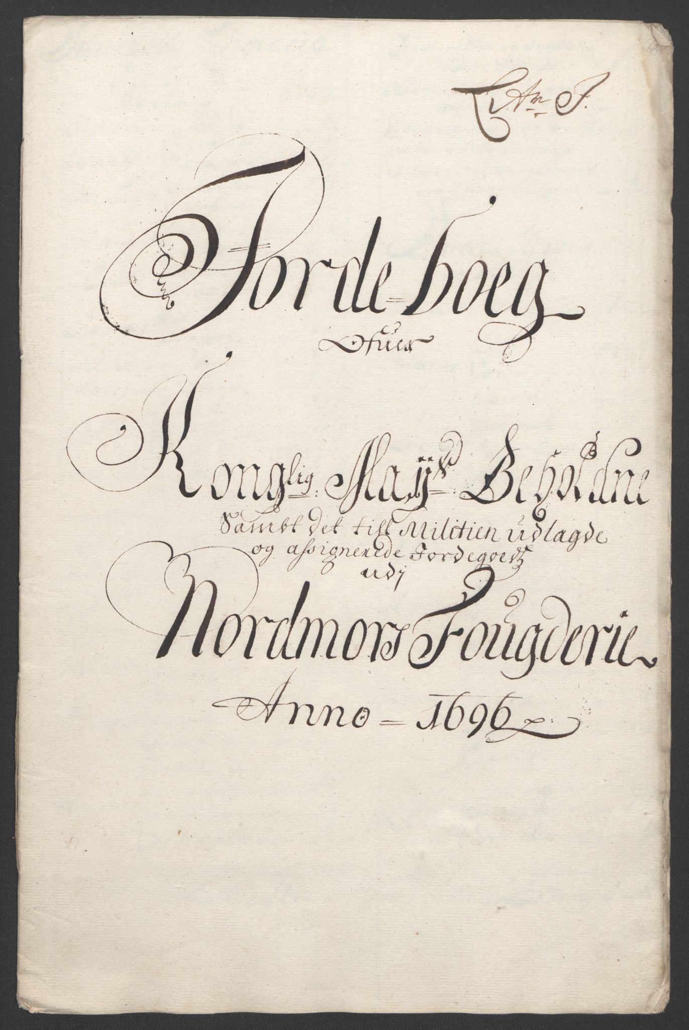 Rentekammeret inntil 1814, Reviderte regnskaper, Fogderegnskap, RA/EA-4092/R56/L3736: Fogderegnskap Nordmøre, 1694-1696, p. 428