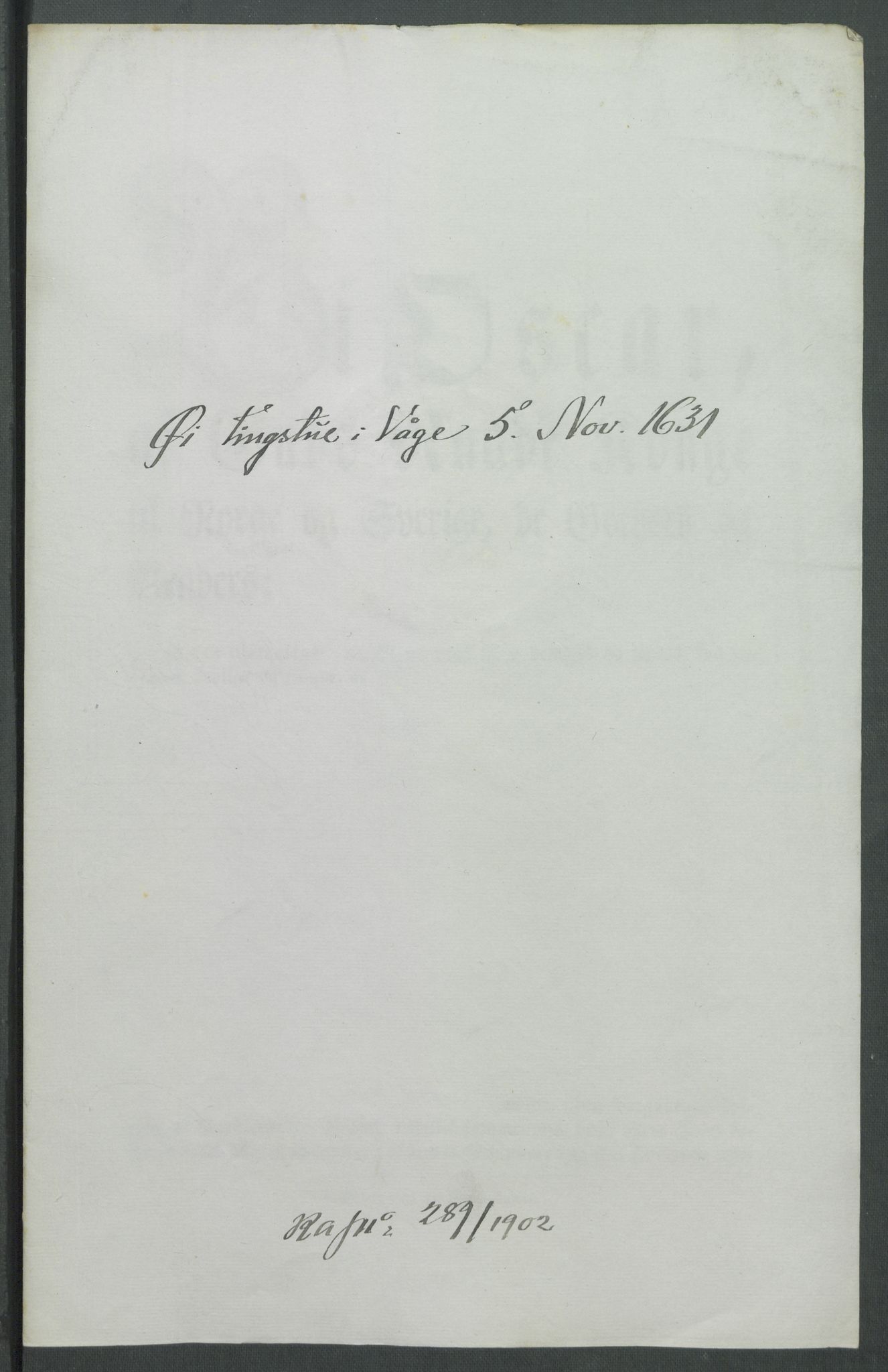 Riksarkivets diplomsamling, AV/RA-EA-5965/F02/L0141: Dokumenter, 1631, p. 6