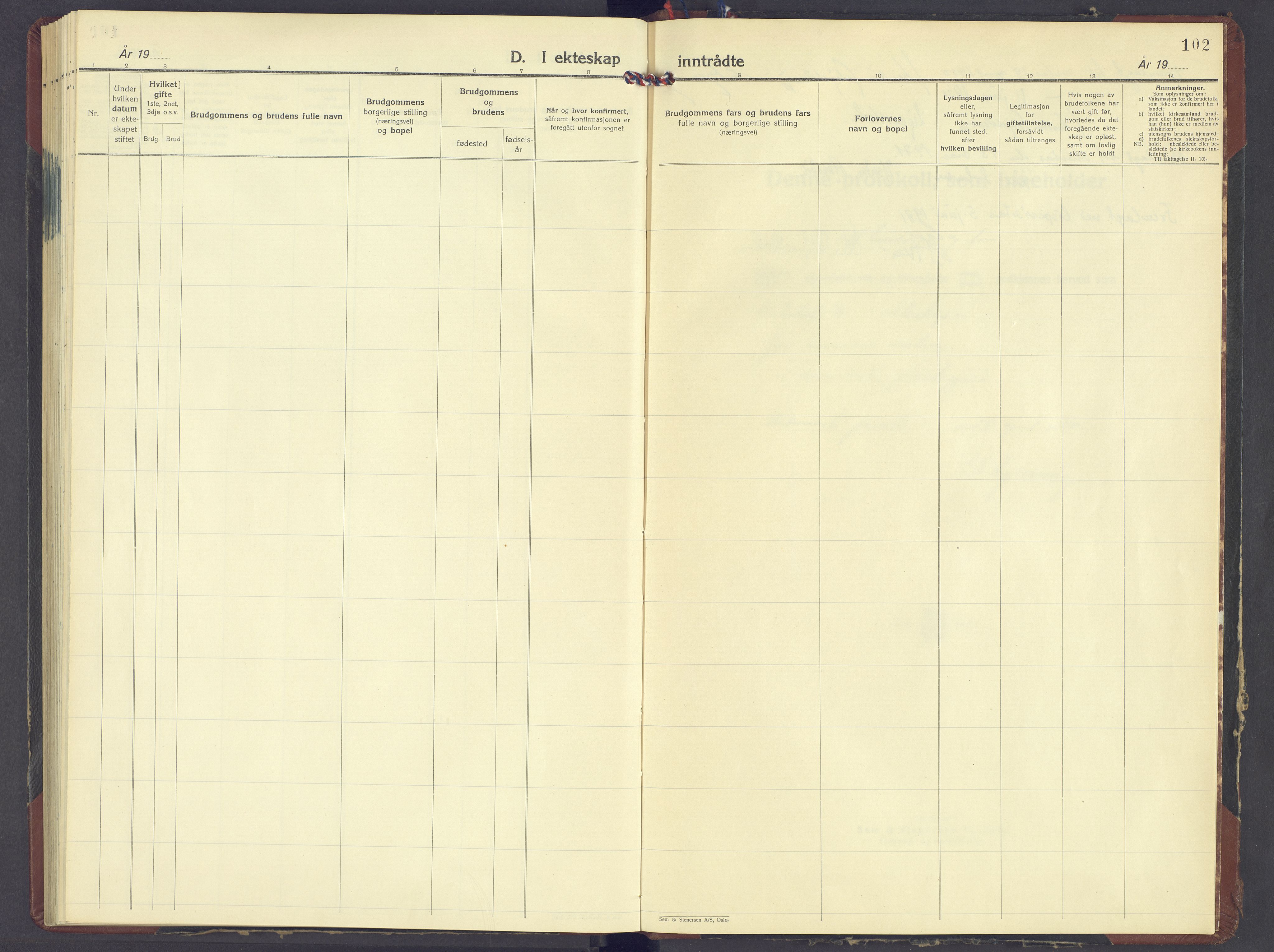 Romedal prestekontor, SAH/PREST-004/K/L0015: Parish register (official) no. 15, 1947-1979, p. 102