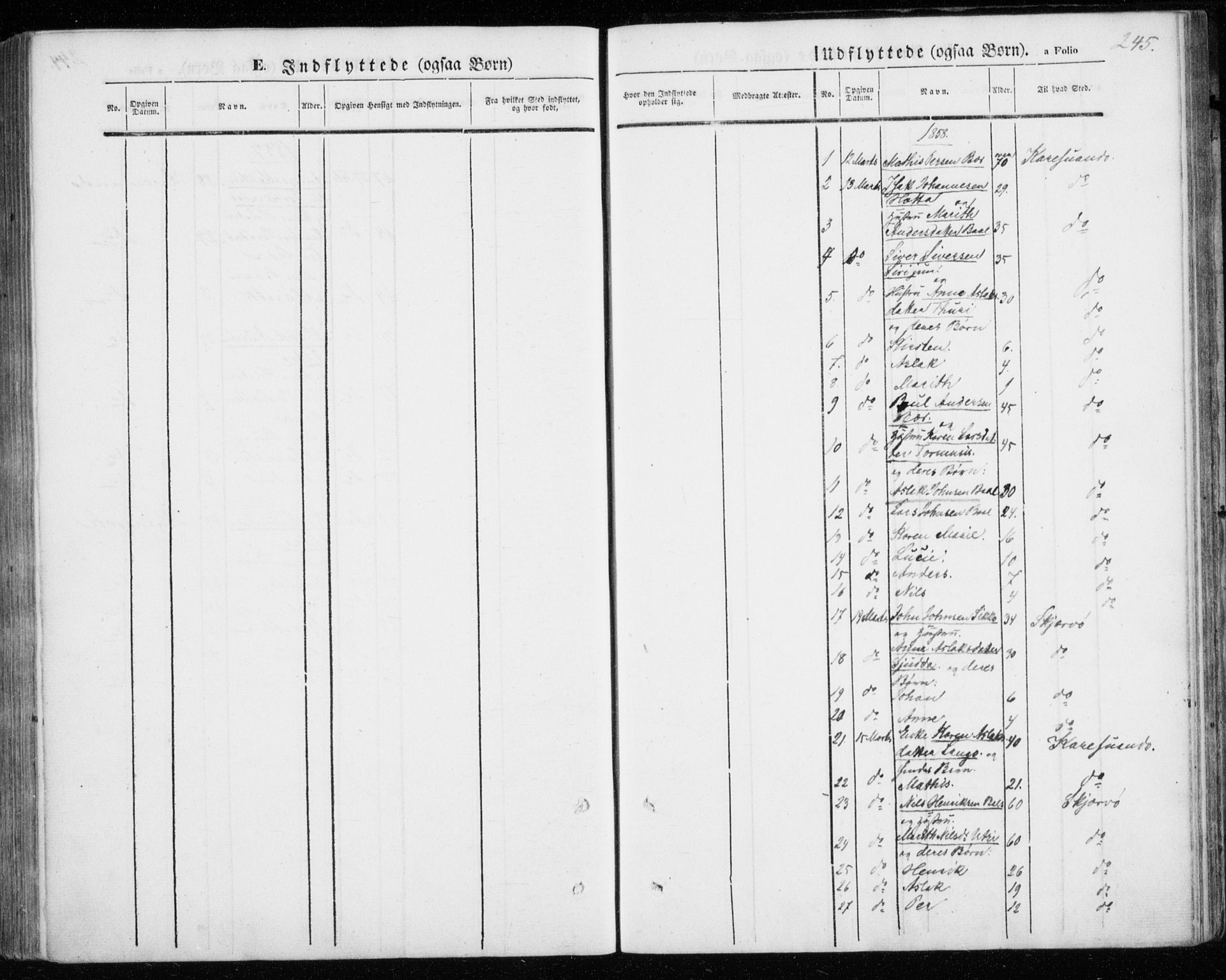 Kautokeino sokneprestembete, SATØ/S-1340/H/Ha/L0002.kirke: Parish register (official) no. 2, 1843-1861, p. 245
