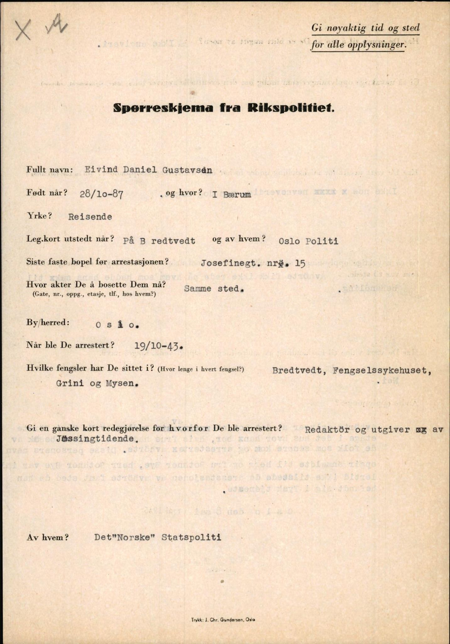 Rikspolitisjefen, AV/RA-S-1560/L/L0005: Gidske, Peder Martin -  Hansell, Georg, 1940-1945, p. 677