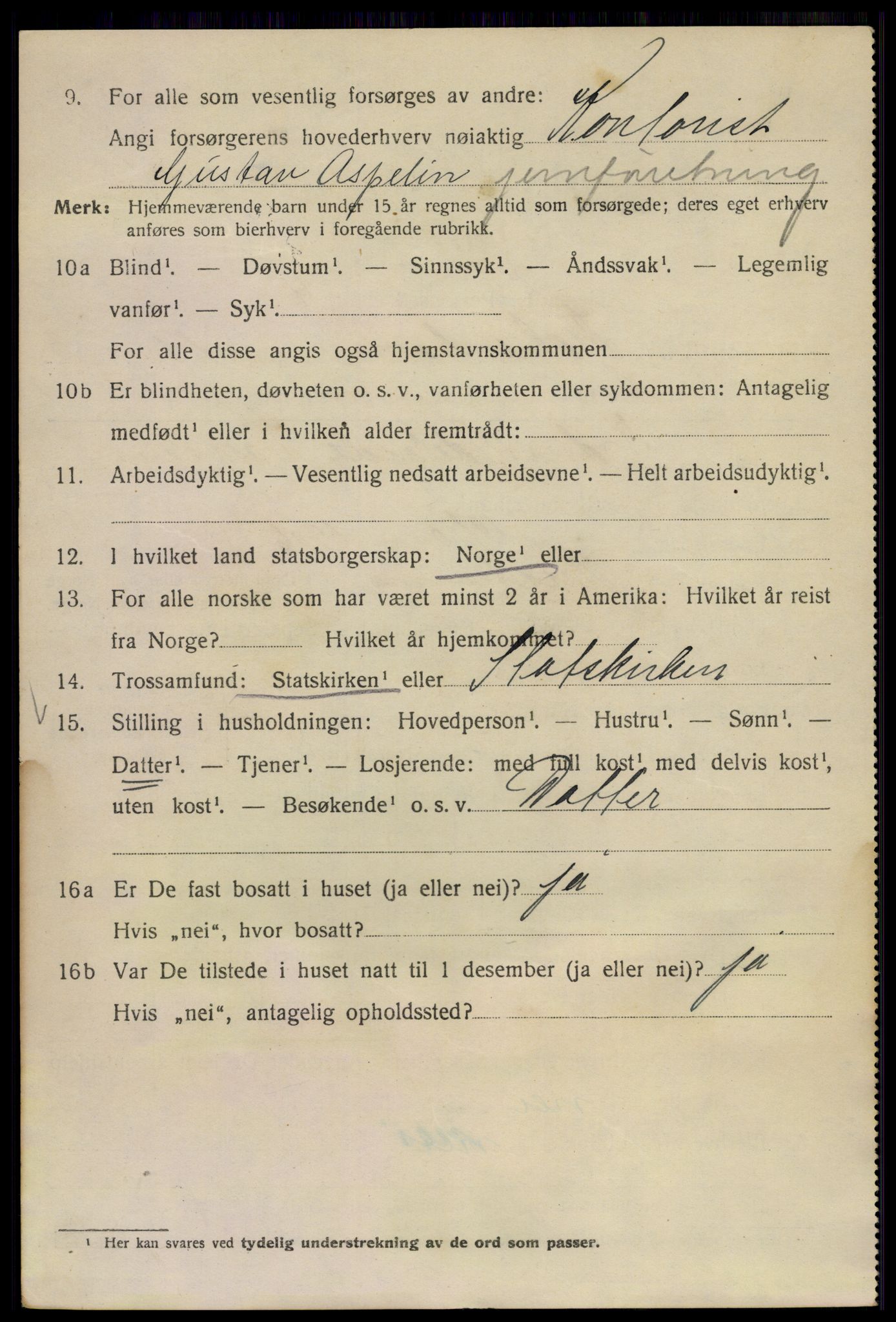 SAO, 1920 census for Kristiania, 1920, p. 341996