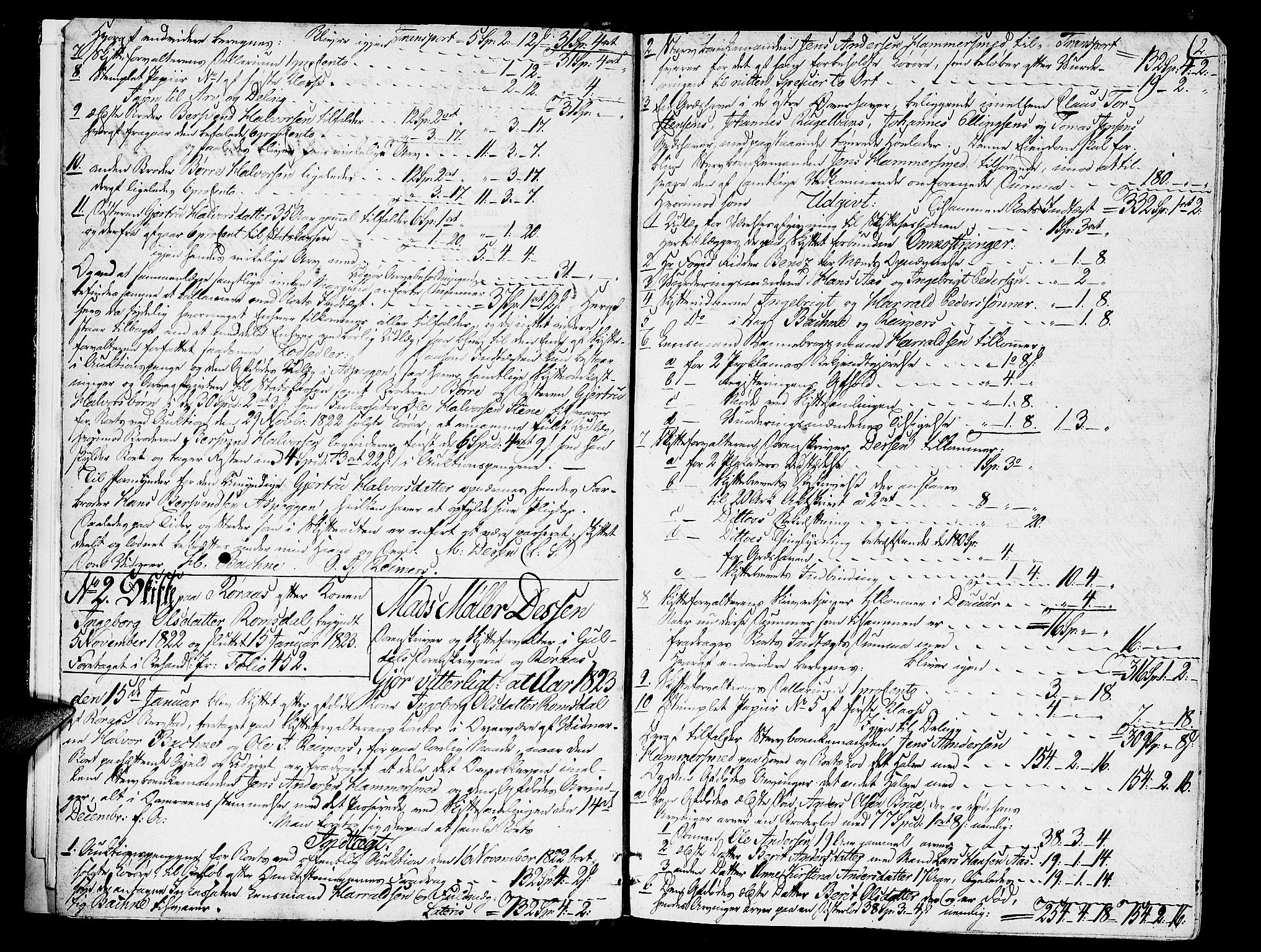 Gauldal sorenskriveri, SAT/A-0014/1/3/3A/L0013: Skifteprotokoll, 1823-1835, p. 1b-2a