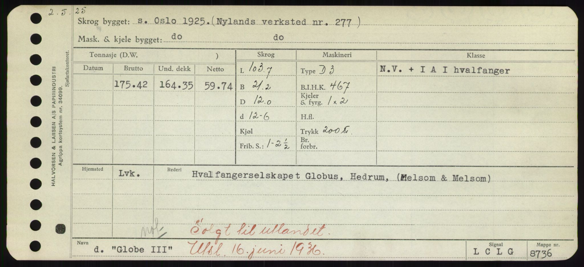 Sjøfartsdirektoratet med forløpere, Skipsmålingen, AV/RA-S-1627/H/Hd/L0012: Fartøy, G-Glø, p. 445