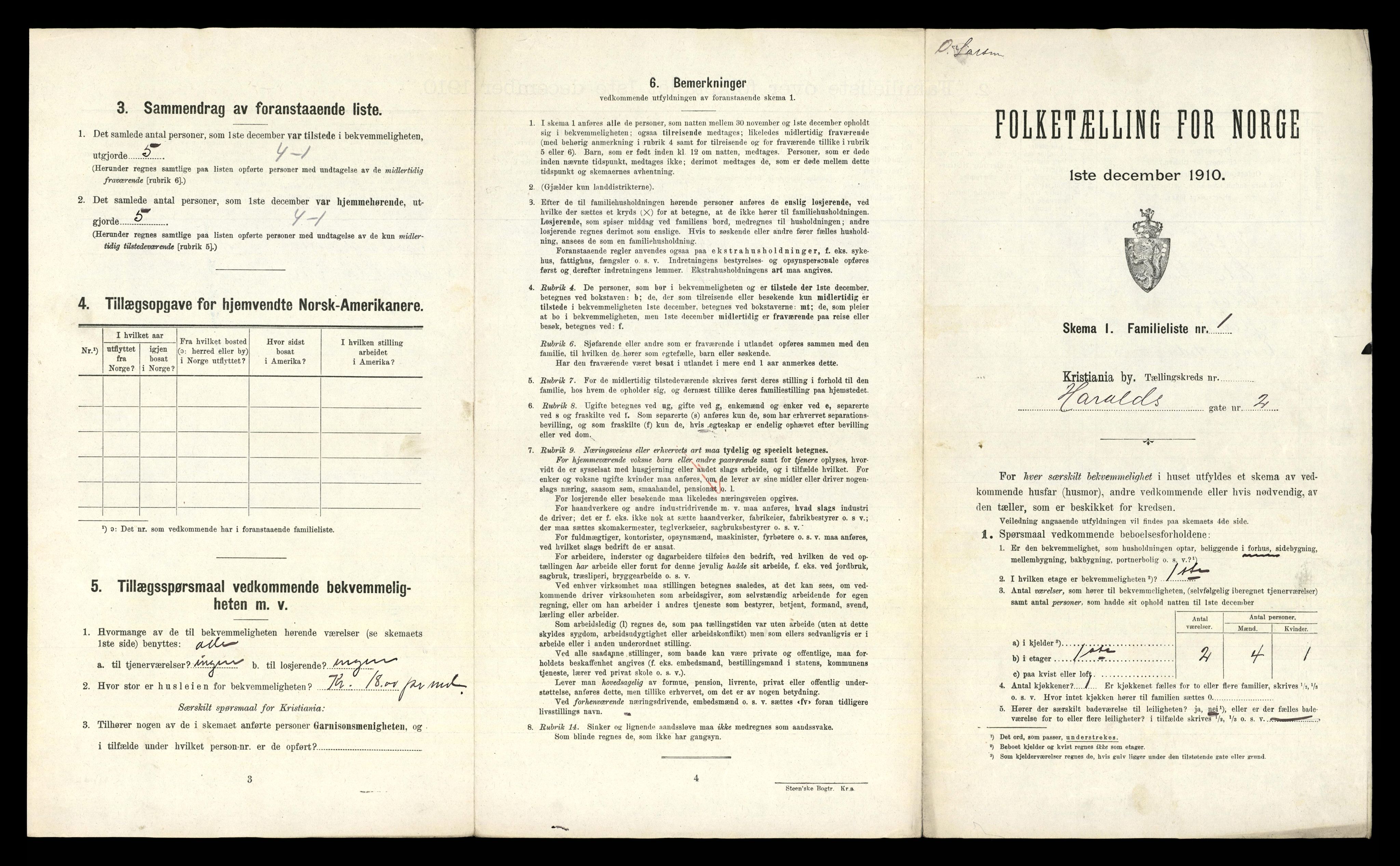 RA, 1910 census for Kristiania, 1910, p. 34721