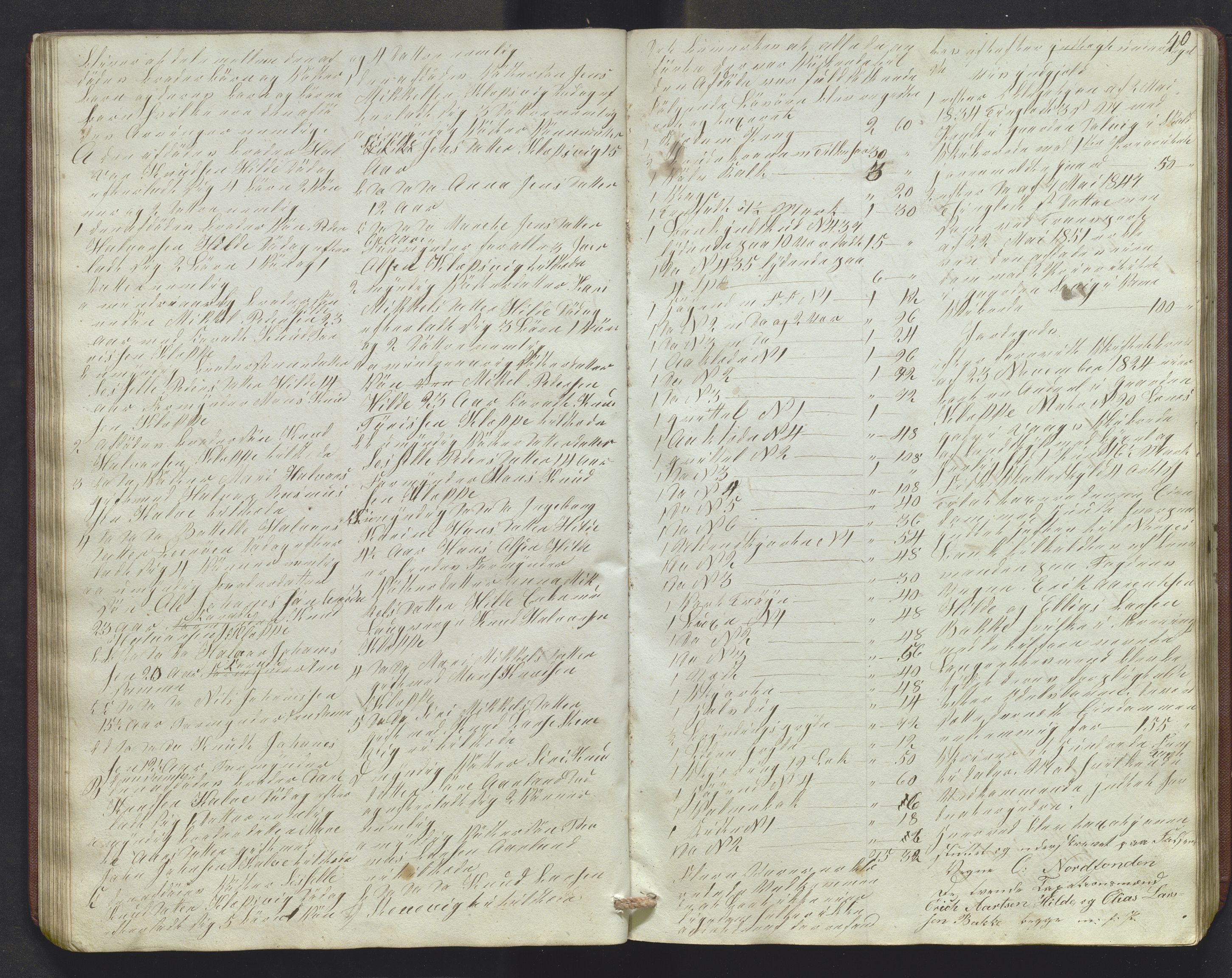 Lensmannen i Sund og Austevoll, AV/SAB-A-35201/0006/L0009: Registreringsprotokoll, 1848-1863, p. 39b-40a
