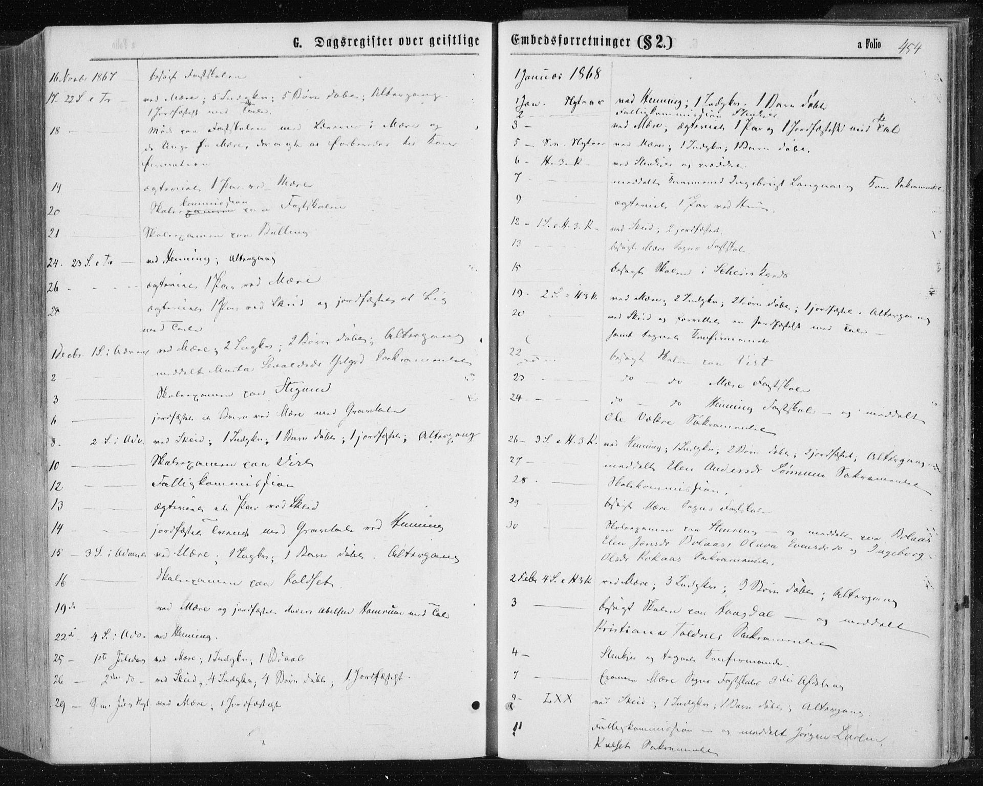 Ministerialprotokoller, klokkerbøker og fødselsregistre - Nord-Trøndelag, SAT/A-1458/735/L0345: Parish register (official) no. 735A08 /1, 1863-1872, p. 454
