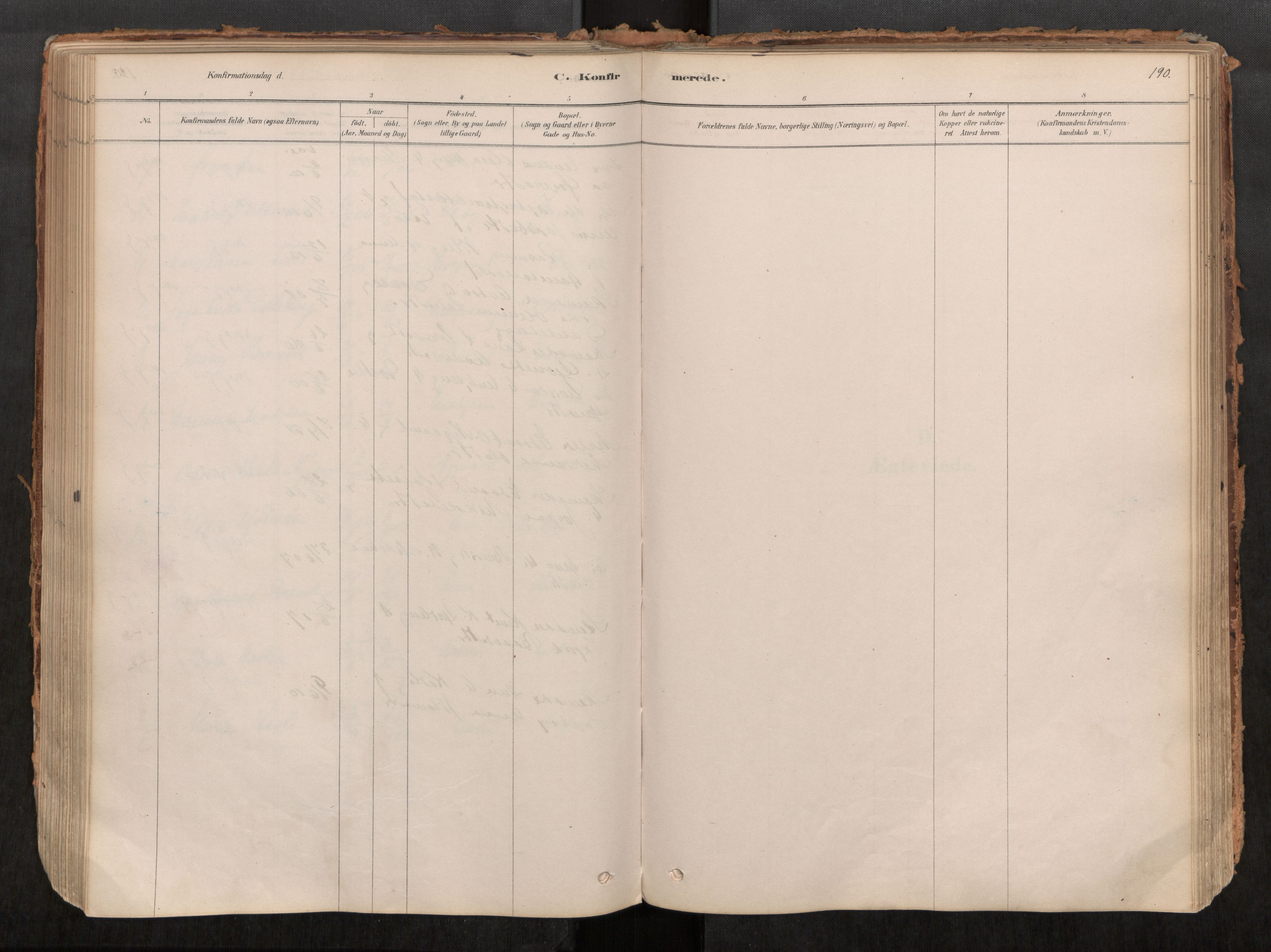 Ministerialprotokoller, klokkerbøker og fødselsregistre - Møre og Romsdal, AV/SAT-A-1454/545/L0594: Parish register (official) no. 545A03, 1878-1920, p. 190