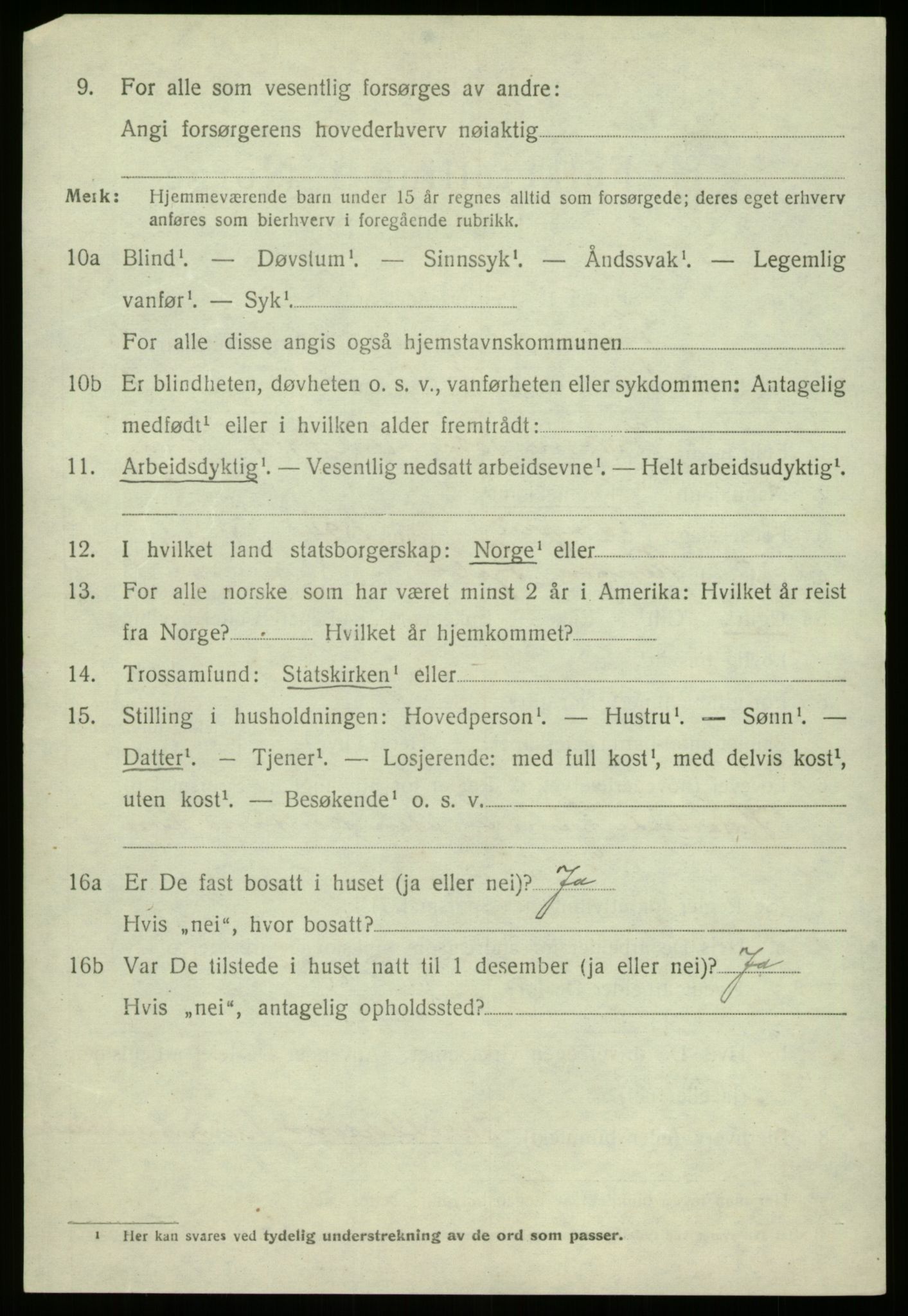 SAB, 1920 census for Fjaler, 1920, p. 8682