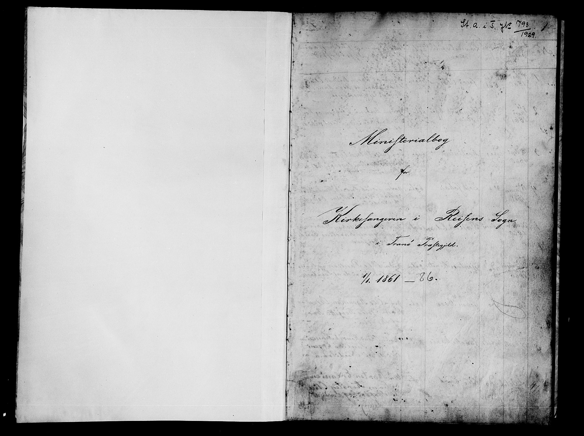 Tranøy sokneprestkontor, SATØ/S-1313/I/Ia/Iab/L0021klokker: Parish register (copy) no. 21, 1861-1886, p. 1