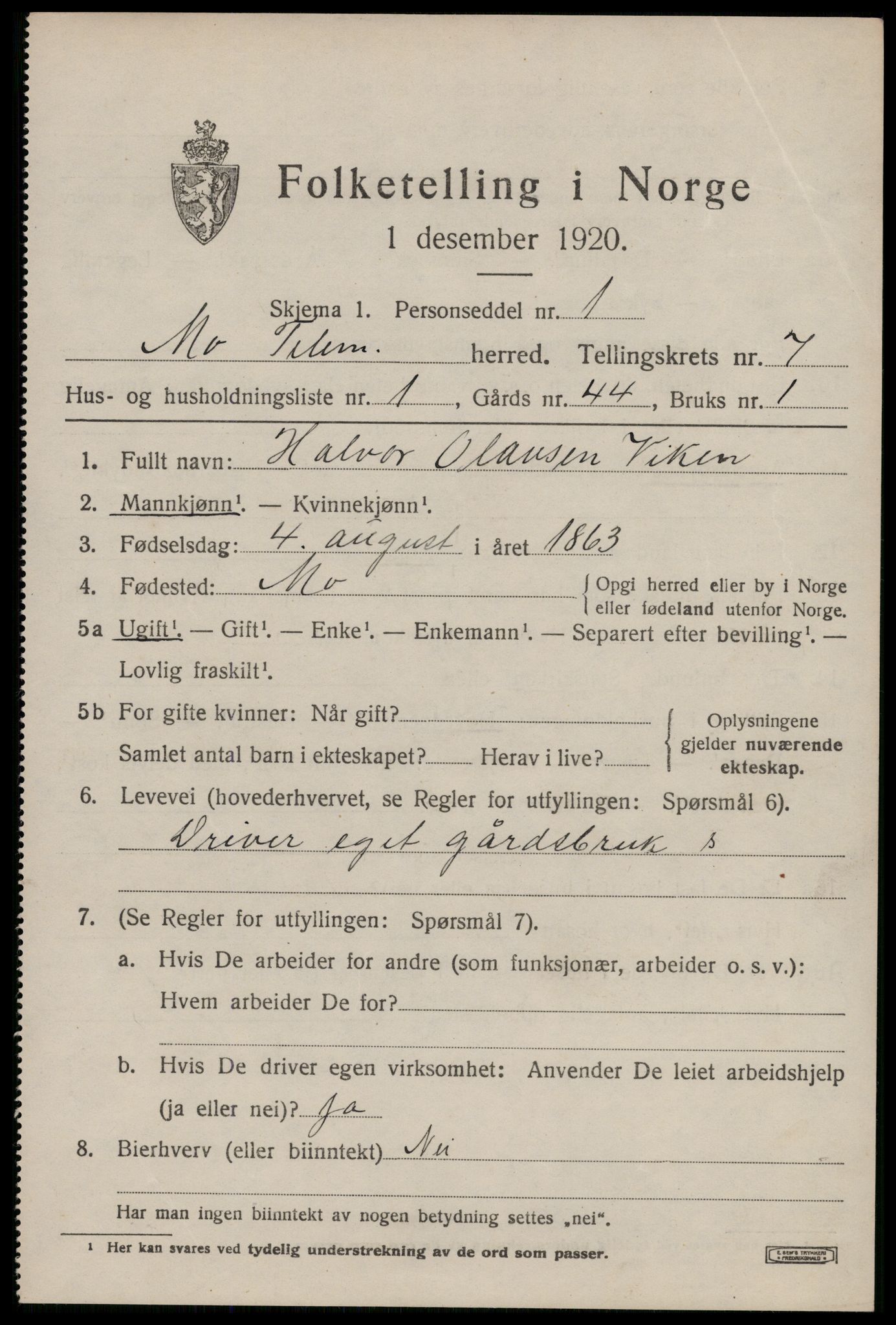 SAKO, 1920 census for Mo, 1920, p. 2592