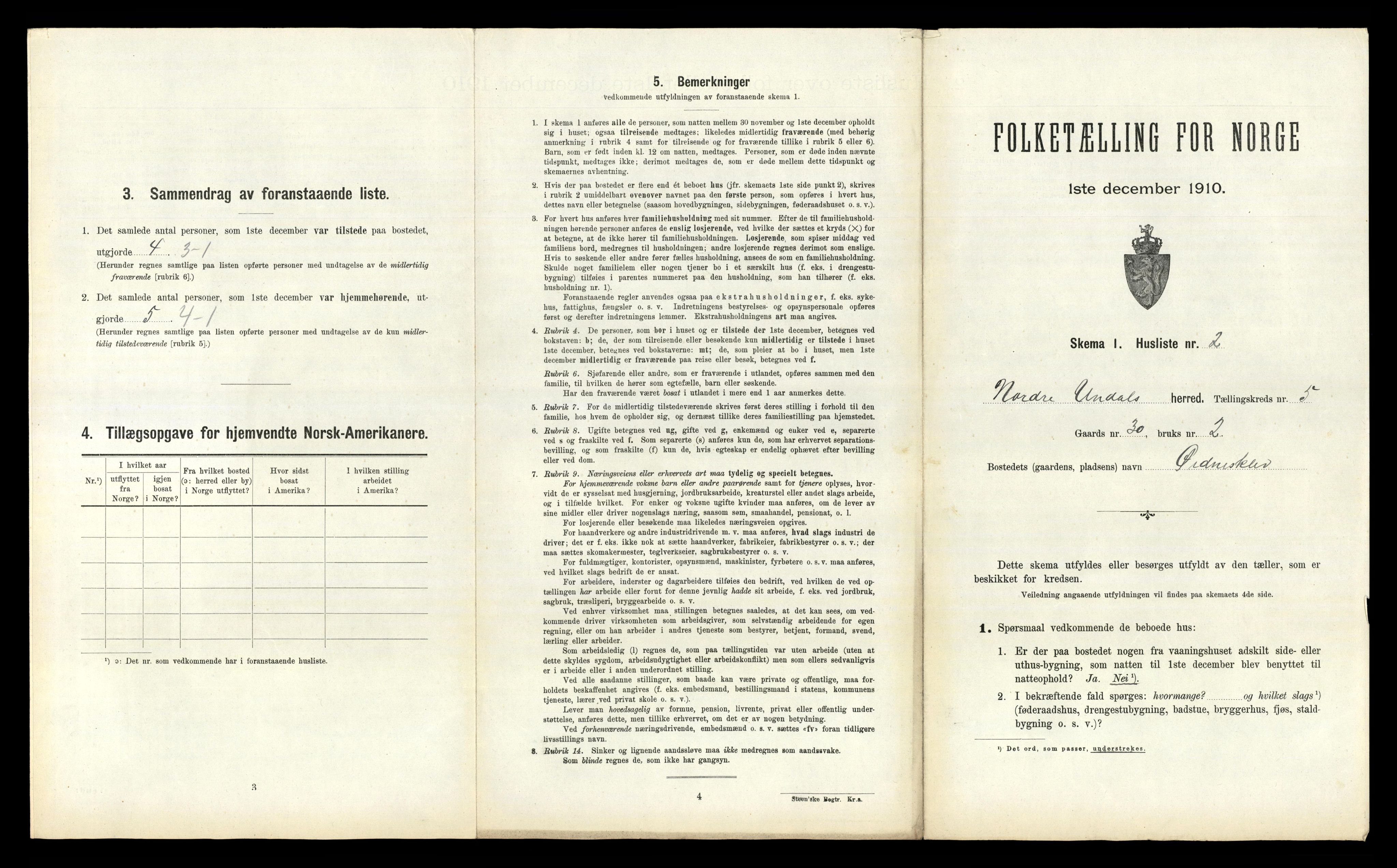 RA, 1910 census for Nord-Audnedal, 1910, p. 400