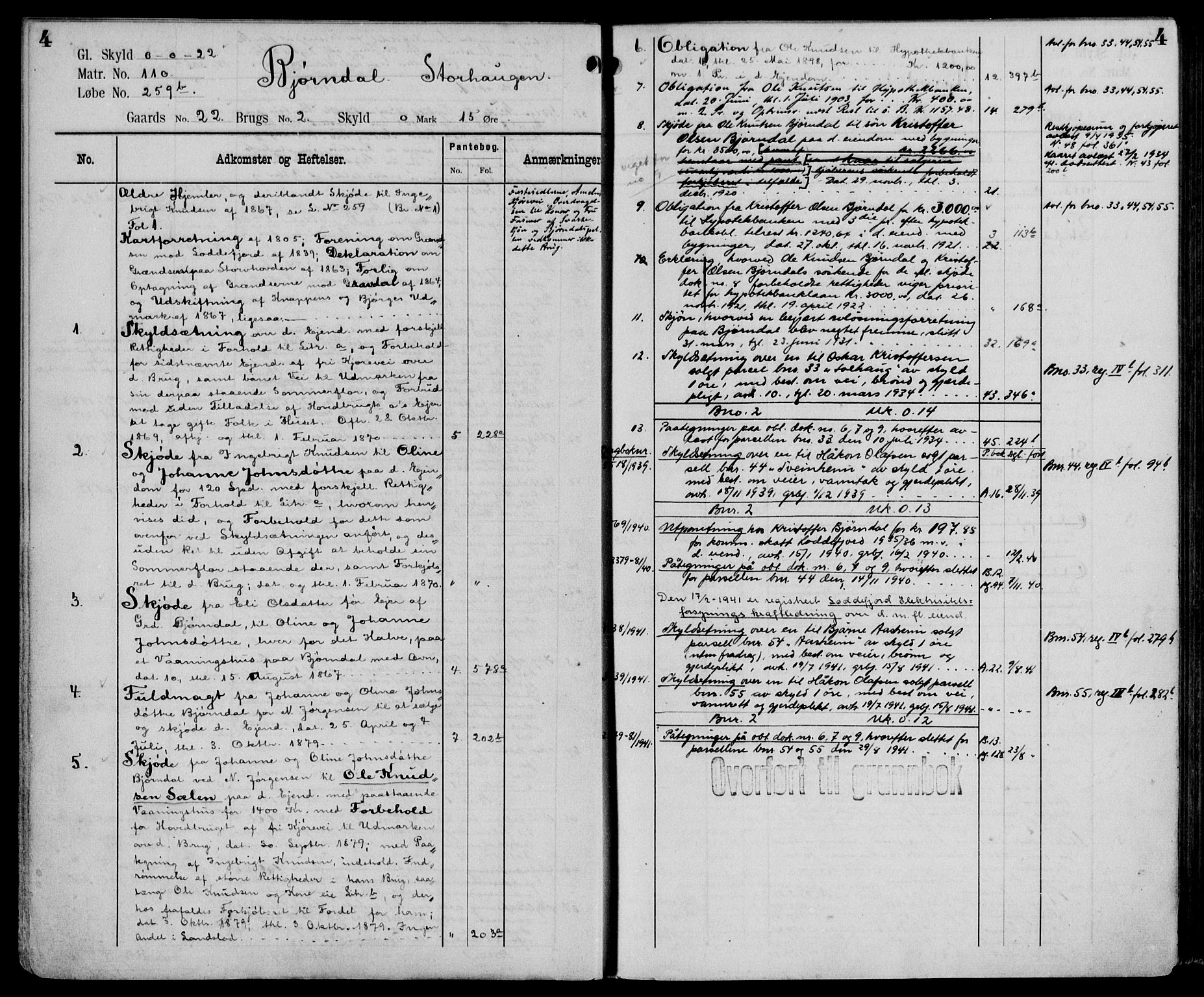 Midhordland sorenskriveri, AV/SAB-A-3001/1/G/Ga/Gab/L0106: Mortgage register no. II.A.b.106, p. 4