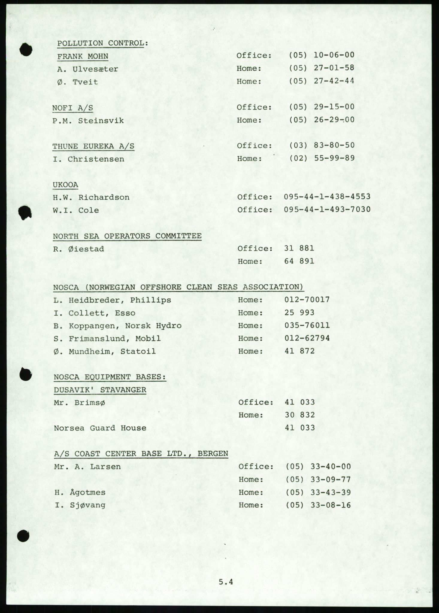 Justisdepartementet, Granskningskommisjonen ved Alexander Kielland-ulykken 27.3.1980, AV/RA-S-1165/D/L0016: O Beredskapsplaner (Doku.liste + O1-O3 av 3), 1980-1981, p. 282