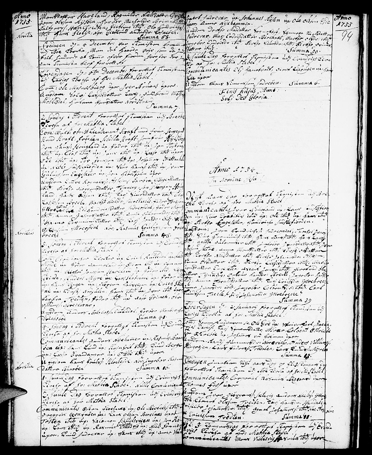 Gulen sokneprestembete, SAB/A-80201/H/Haa/Haaa/L0001: Parish register (official) no. A 1, 1680-1735, p. 94