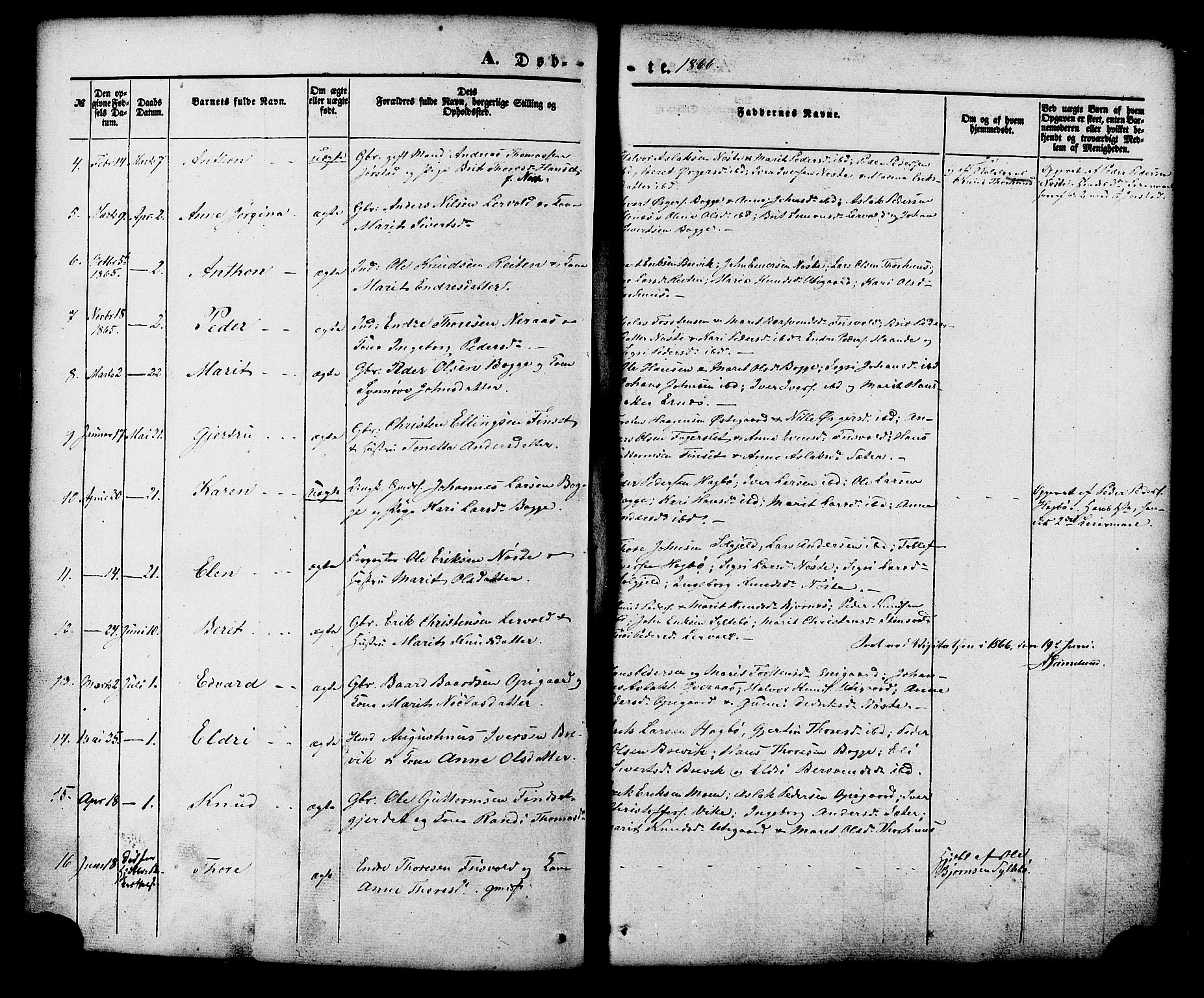 Ministerialprotokoller, klokkerbøker og fødselsregistre - Møre og Romsdal, AV/SAT-A-1454/552/L0637: Parish register (official) no. 552A01, 1845-1879, p. 51