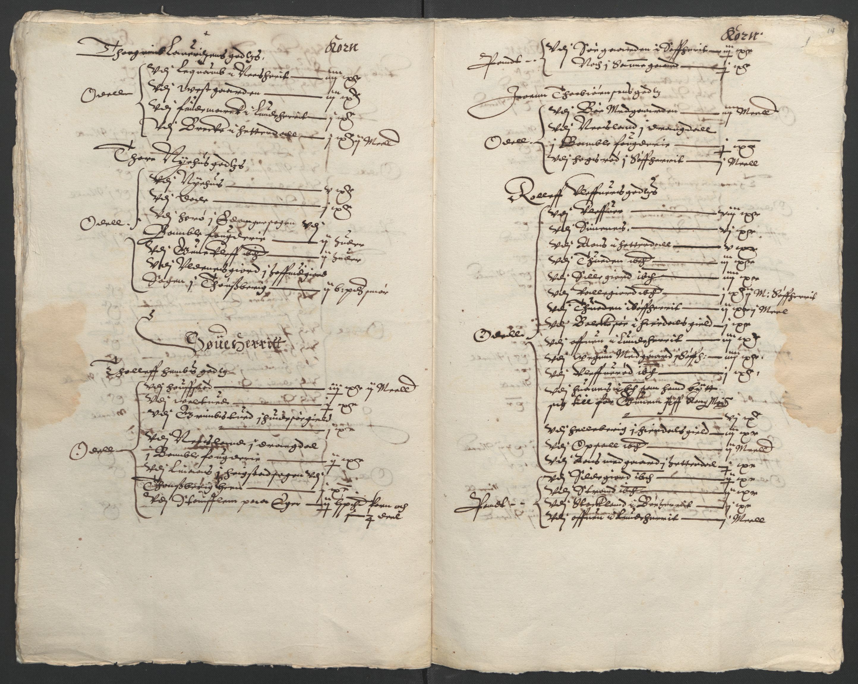 Stattholderembetet 1572-1771, AV/RA-EA-2870/Ek/L0009/0002: Jordebøker til utlikning av rosstjeneste 1624-1626: / Odelsjordebøker for Bratsberg len, 1624, p. 41