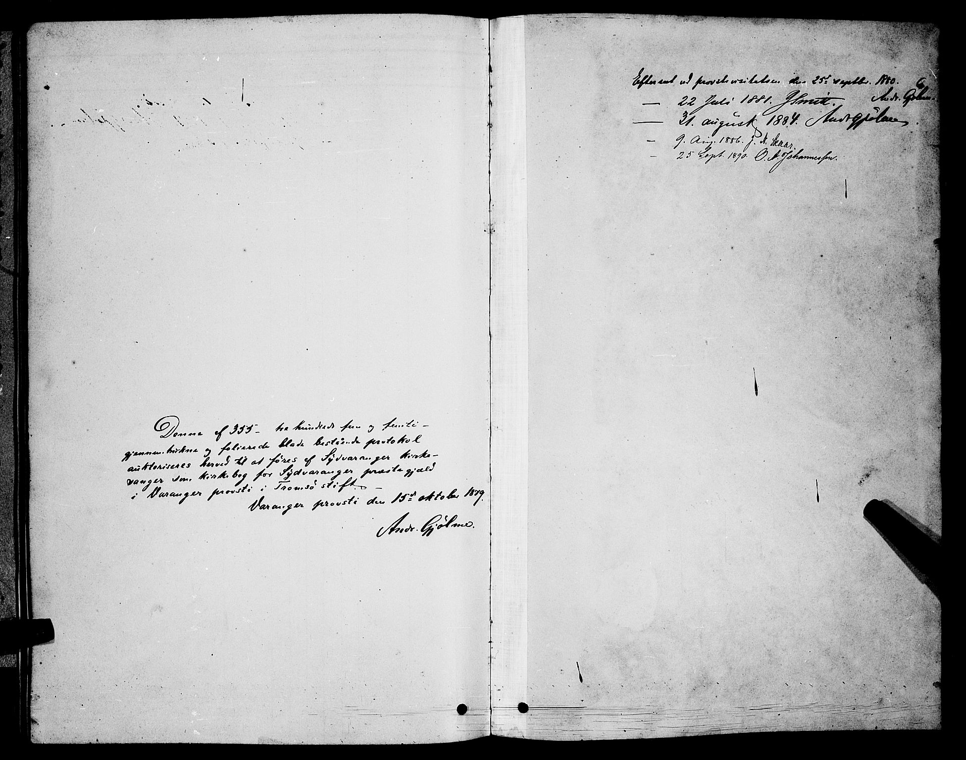 Sør-Varanger sokneprestkontor, AV/SATØ-S-1331/H/Hb/L0003klokker: Parish register (copy) no. 3, 1878-1891