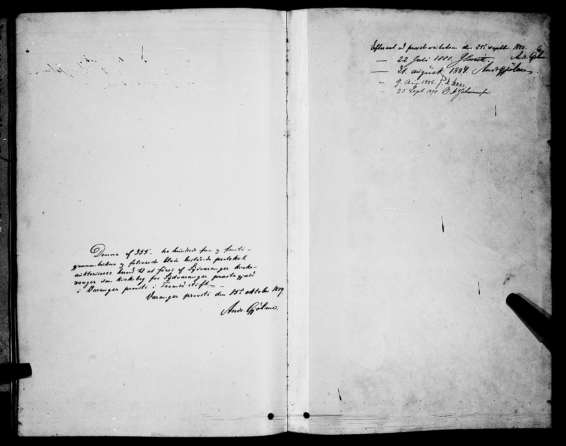 Sør-Varanger sokneprestkontor, SATØ/S-1331/H/Hb/L0003klokker: Parish register (copy) no. 3, 1878-1891