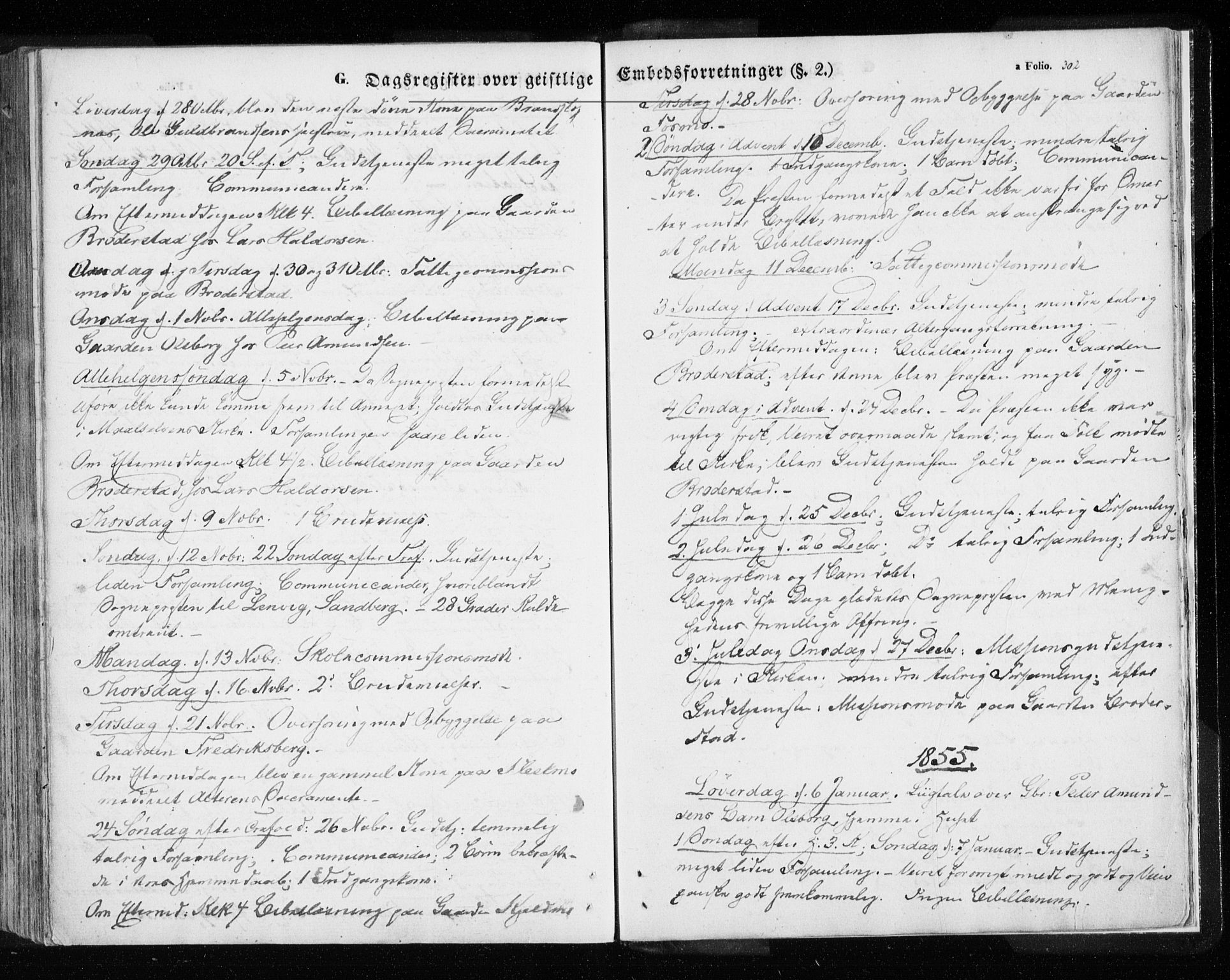 Målselv sokneprestembete, SATØ/S-1311/G/Ga/Gaa/L0003kirke: Parish register (official) no. 3, 1853-1863, p. 302
