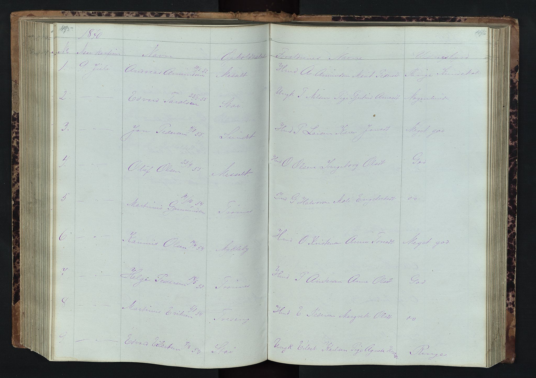 Stor-Elvdal prestekontor, AV/SAH-PREST-052/H/Ha/Hab/L0001: Parish register (copy) no. 1 /1, 1860-1894, p. 495-496