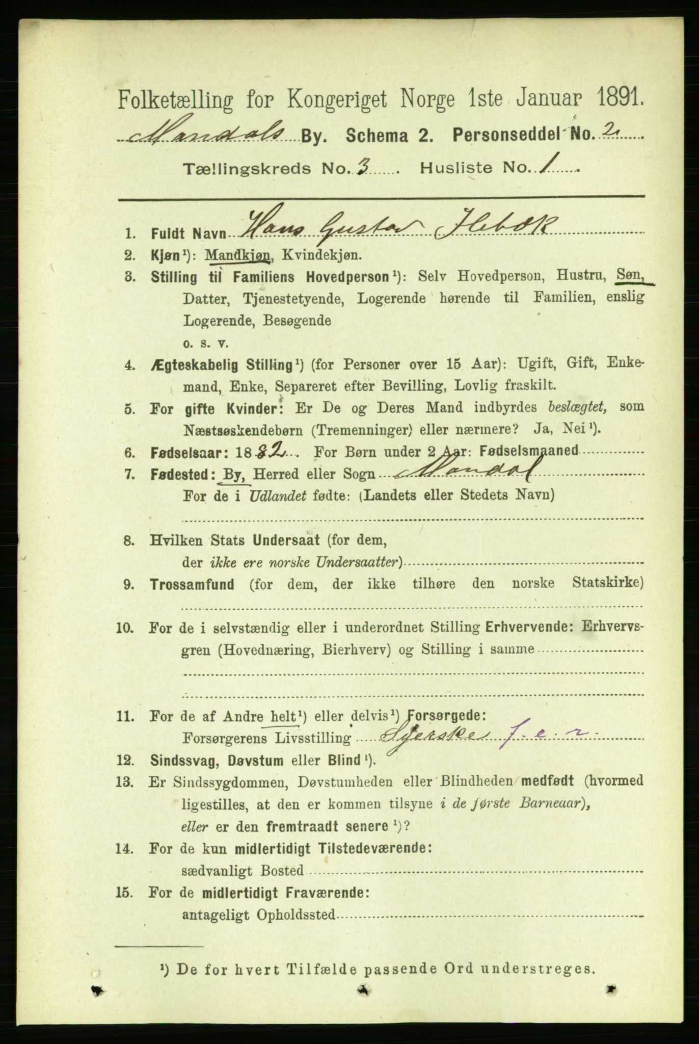 RA, 1891 census for 1002 Mandal, 1891, p. 1614