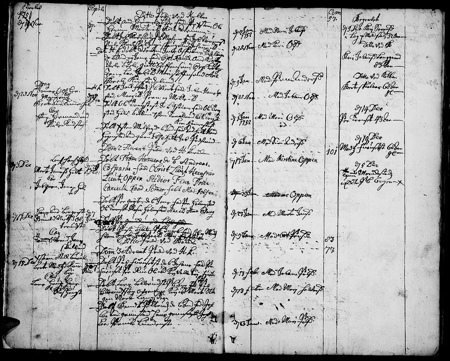 Toten prestekontor, AV/SAH-PREST-102/H/Ha/Haa/L0004: Parish register (official) no. 4, 1751-1761, p. 8