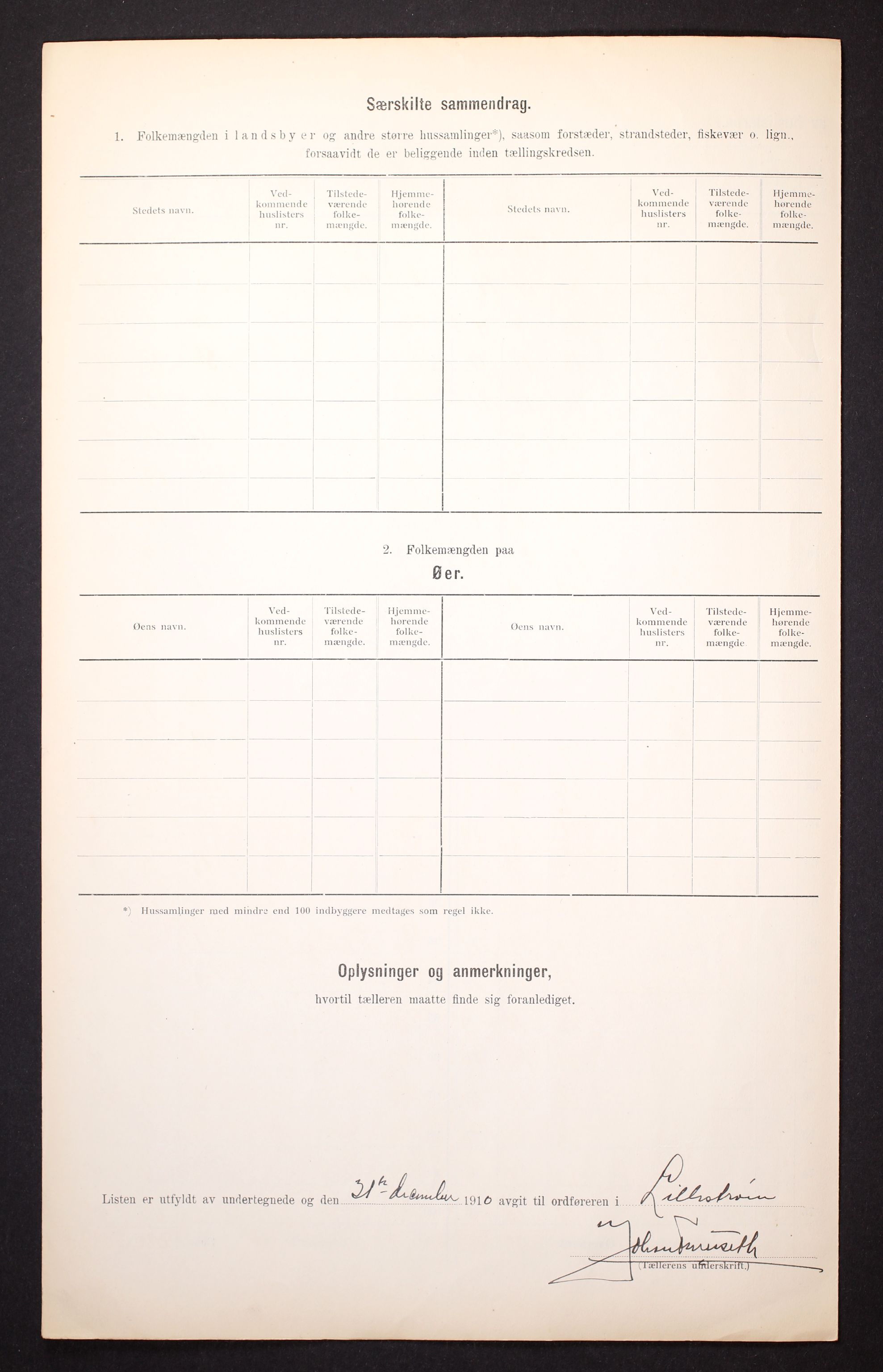 RA, 1910 census for Lillestrøm, 1910, p. 12