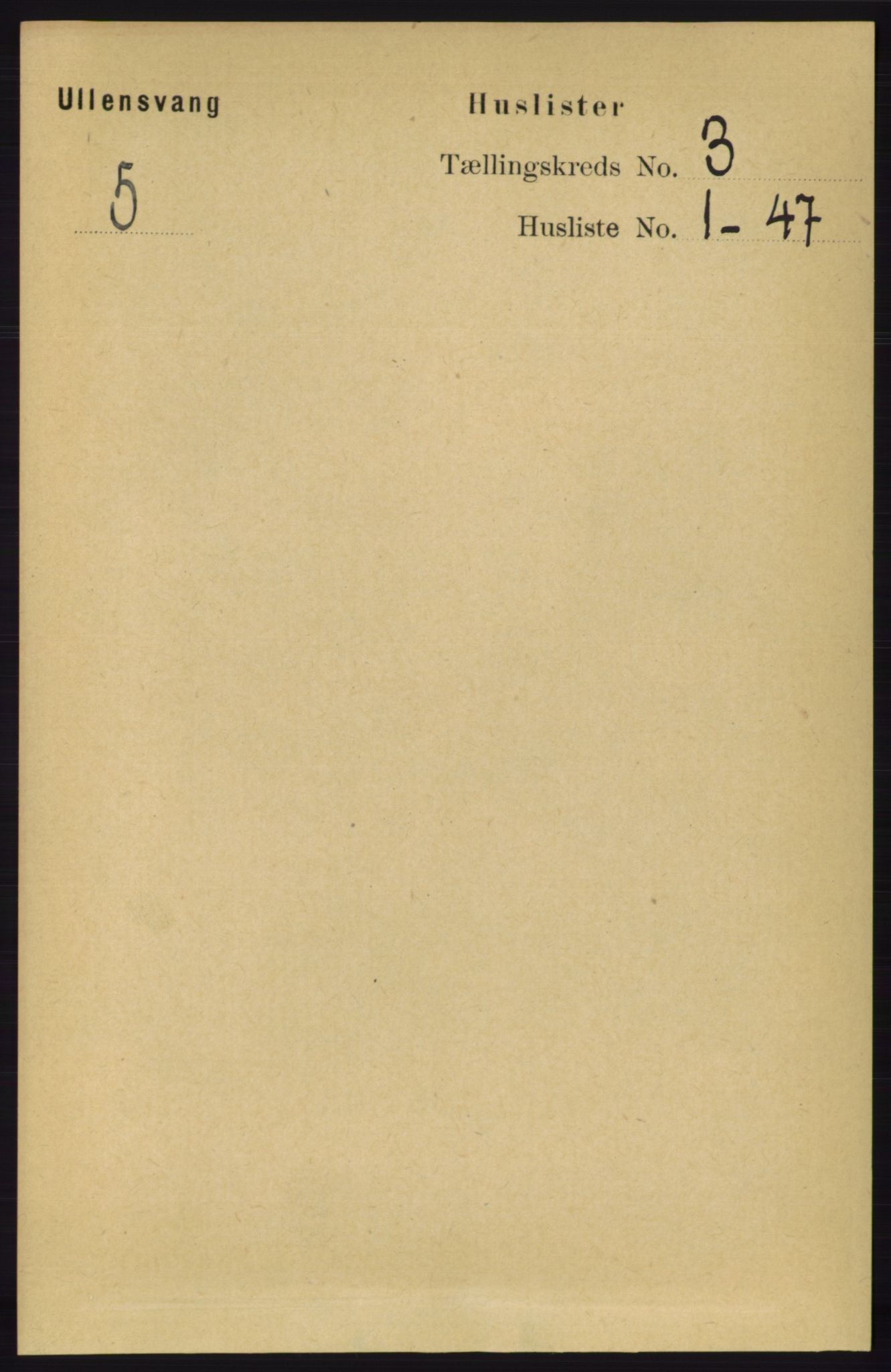 RA, 1891 census for 1230 Ullensvang, 1891, p. 536