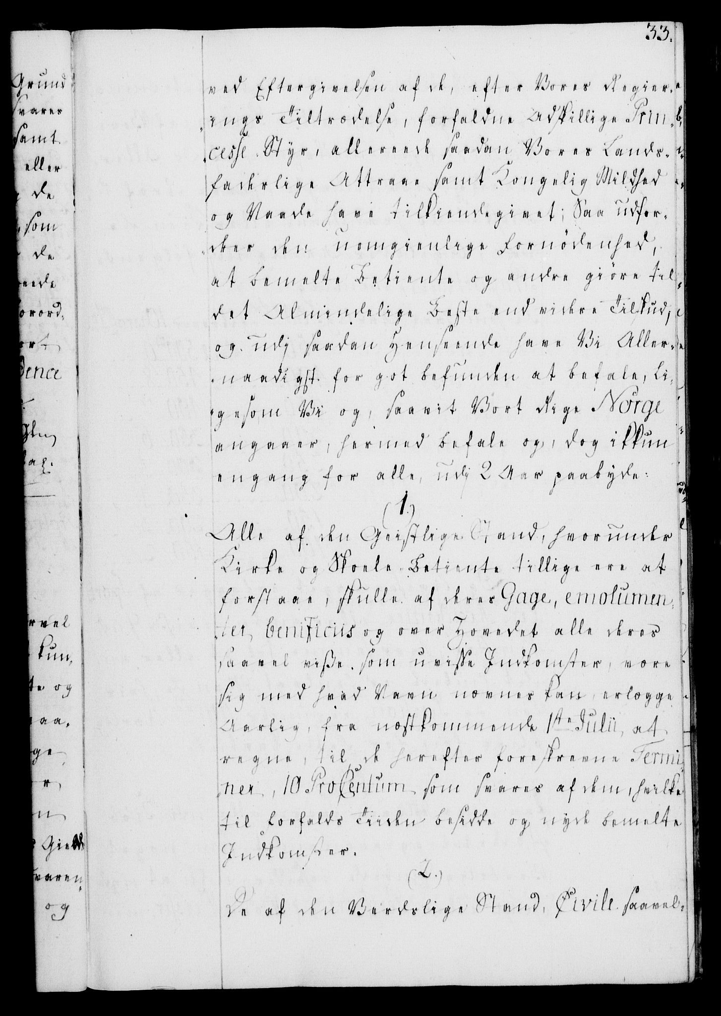 Rentekammeret, Kammerkanselliet, AV/RA-EA-3111/G/Gg/Gga/L0008: Norsk ekspedisjonsprotokoll med register (merket RK 53.8), 1768-1771, p. 33