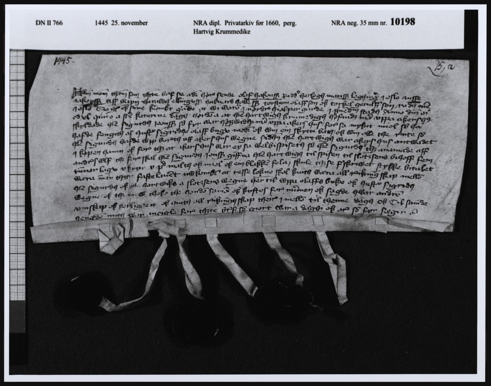 Riksarkivets diplomsamling, AV/RA-EA-5965/F21/F21c/F21ce/L0002: Dokumenter, 1443-1474, p. 5