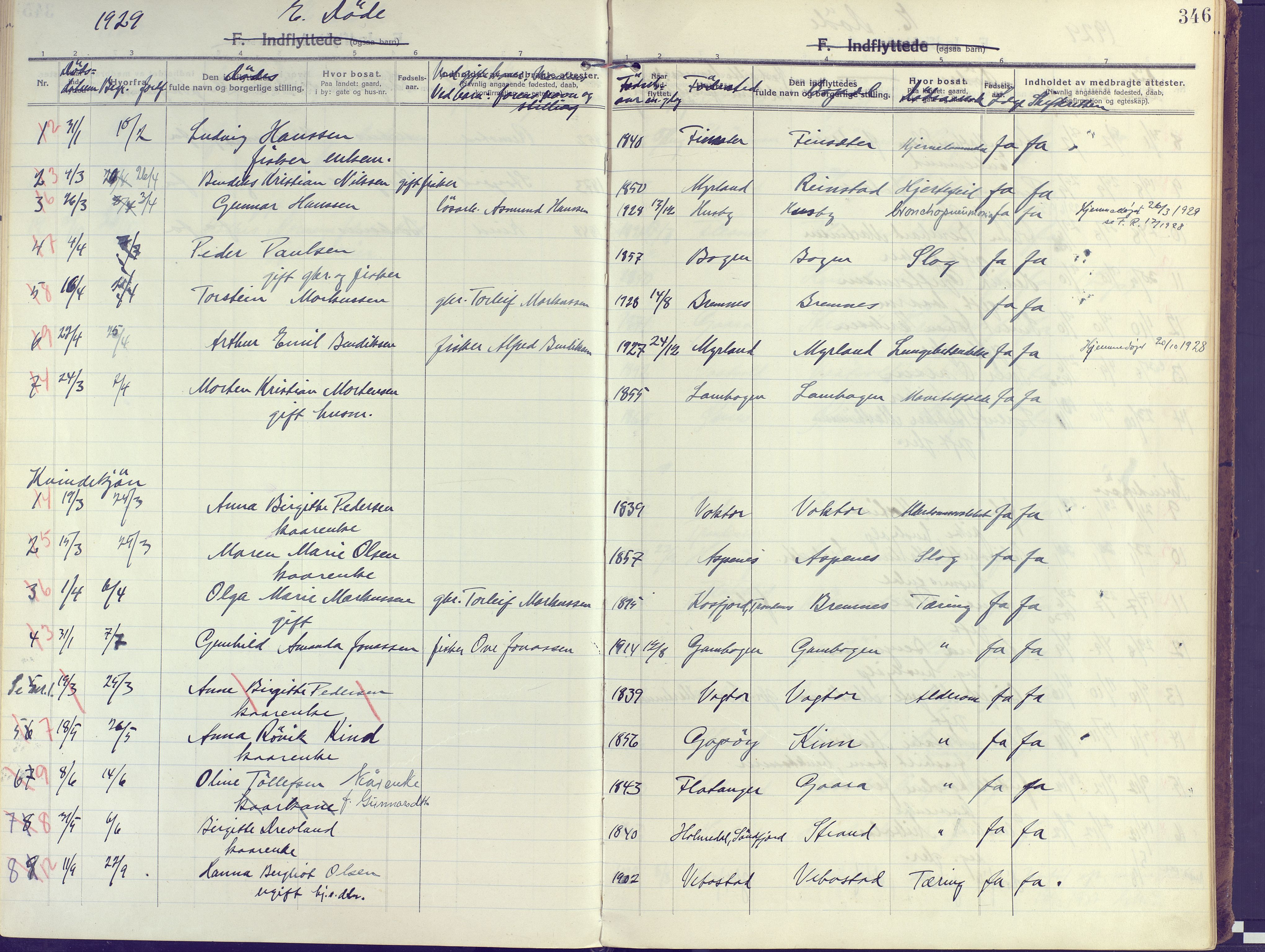 Kvæfjord sokneprestkontor, AV/SATØ-S-1323/G/Ga/Gaa/L0007kirke: Parish register (official) no. 7, 1915-1931, p. 346
