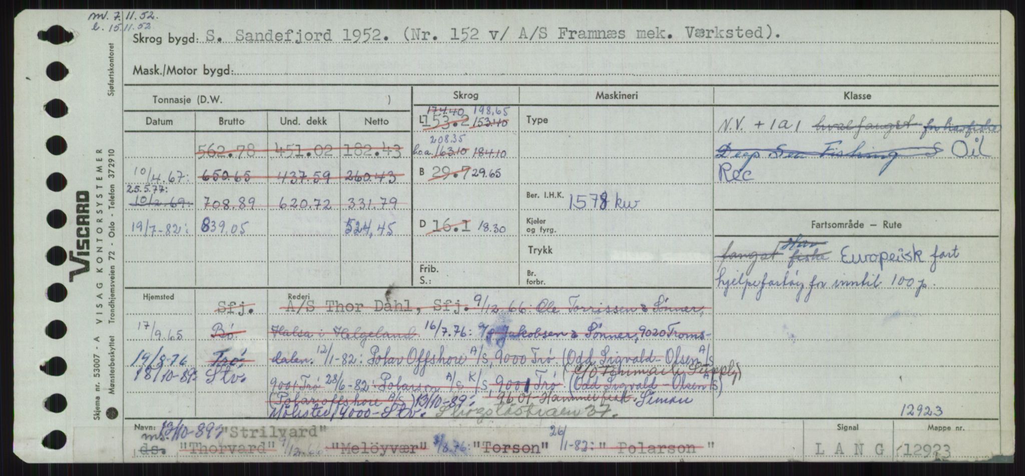 Sjøfartsdirektoratet med forløpere, Skipsmålingen, RA/S-1627/H/Ha/L0005/0002: Fartøy, S-Sven / Fartøy, Skjo-Sven, p. 667