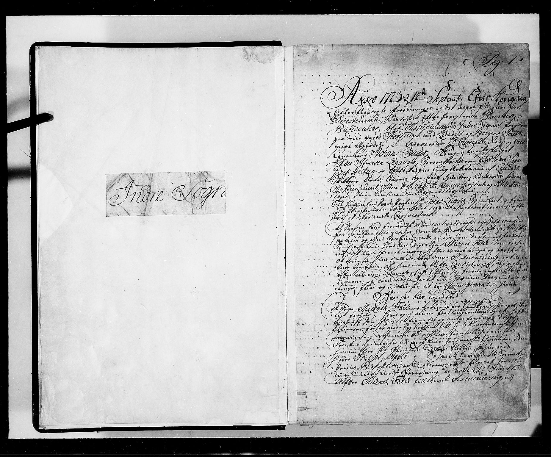 Rentekammeret inntil 1814, Realistisk ordnet avdeling, AV/RA-EA-4070/N/Nb/Nbf/L0143: Ytre og Indre Sogn eksaminasjonsprotokoll, 1723, p. 4