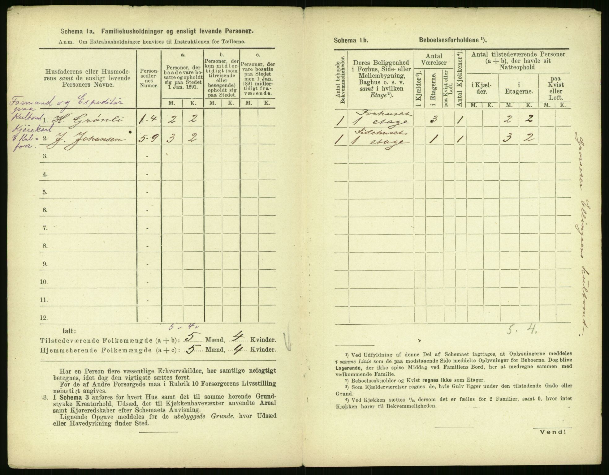 RA, 1891 census for 0301 Kristiania, 1891, p. 23716