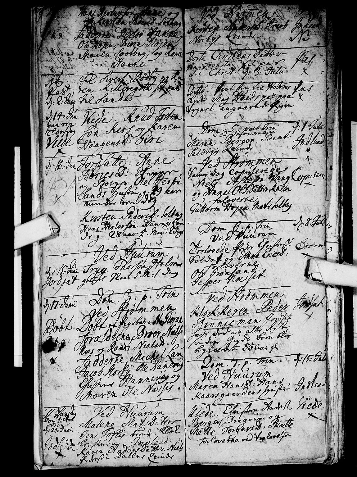 Hurum kirkebøker, AV/SAKO-A-229/F/Fa/L0005: Parish register (official) no. 5, 1735-1739, p. 18-19