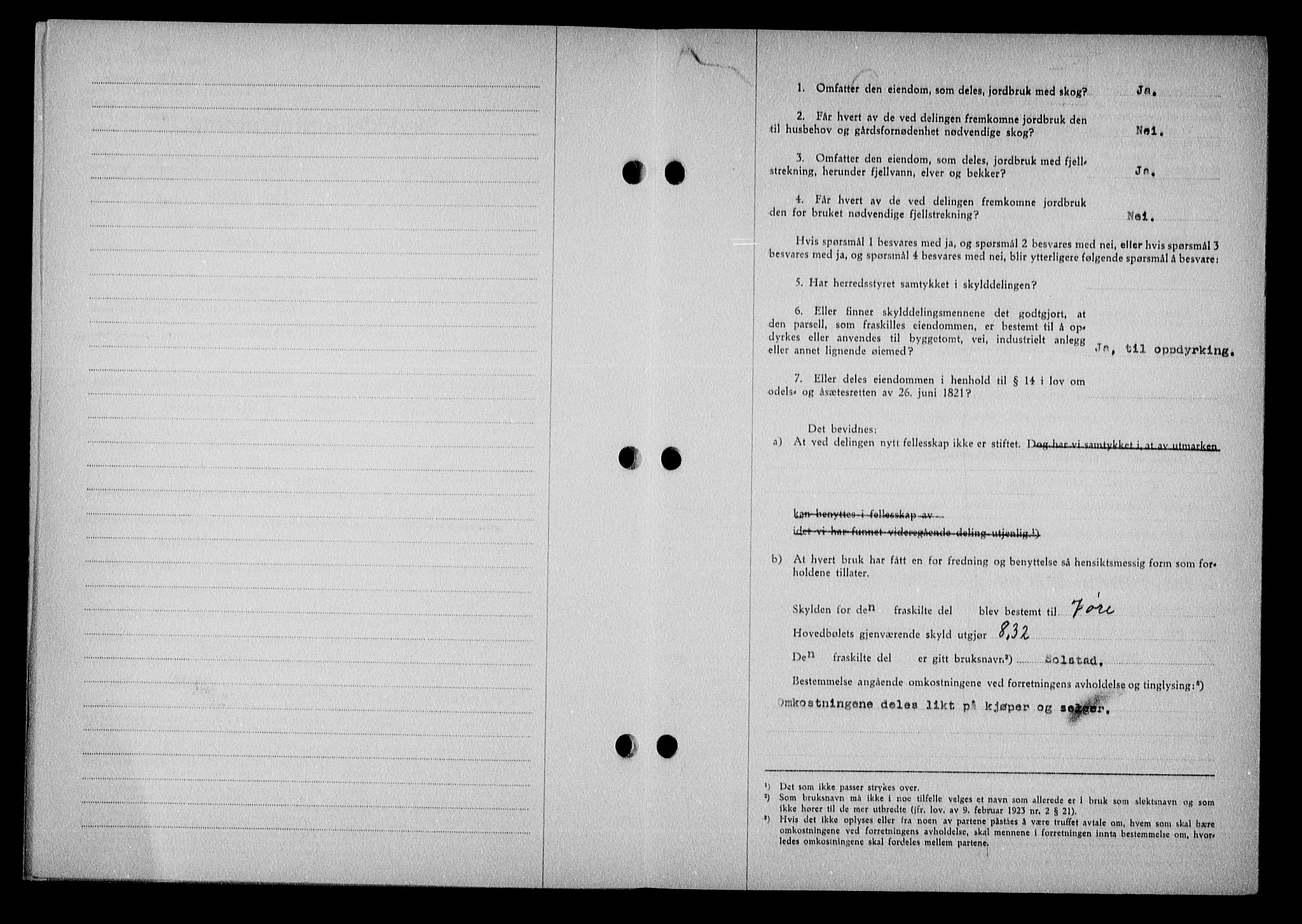 Nedenes sorenskriveri, AV/SAK-1221-0006/G/Gb/Gba/L0050: Mortgage book no. A-IV, 1942-1943, Diary no: : 403/1943