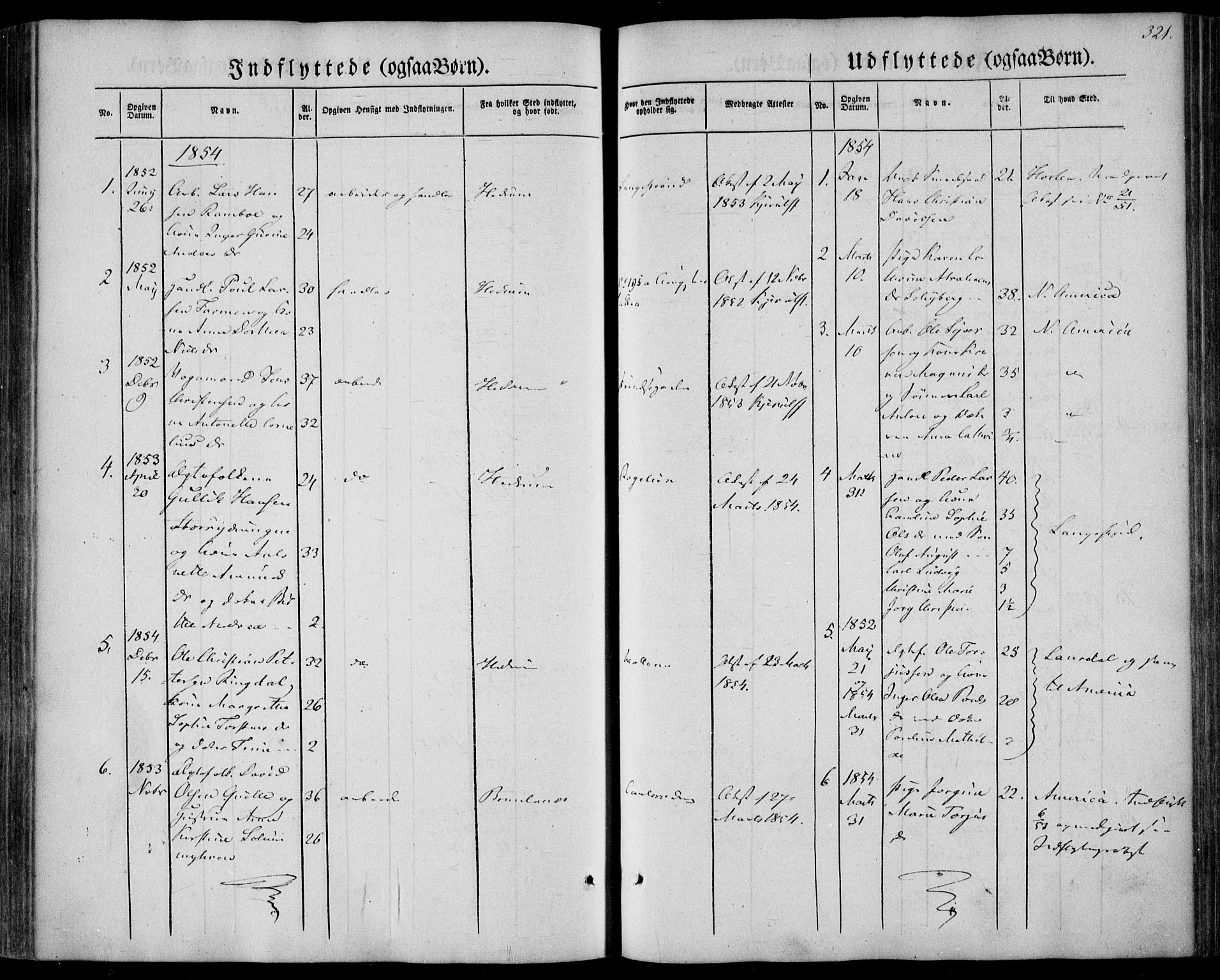 Larvik kirkebøker, SAKO/A-352/F/Fa/L0003: Parish register (official) no. I 3, 1848-1856, p. 321