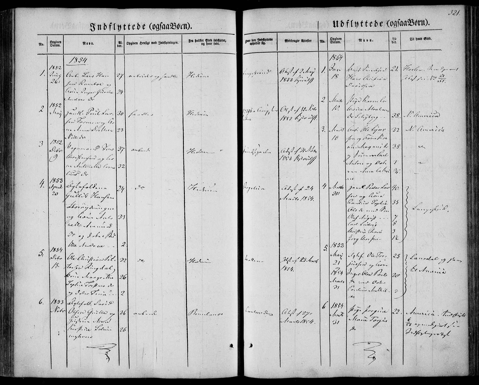 Larvik kirkebøker, AV/SAKO-A-352/F/Fa/L0003: Parish register (official) no. I 3, 1848-1856, p. 321