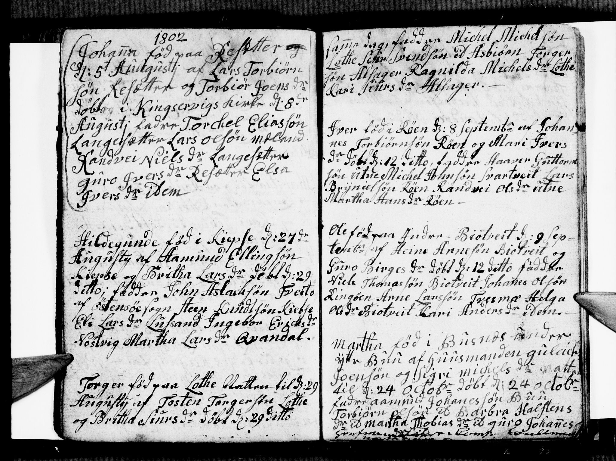 Ullensvang sokneprestembete, SAB/A-78701/H/Hab: Parish register (copy) no. E 4, 1801-1803